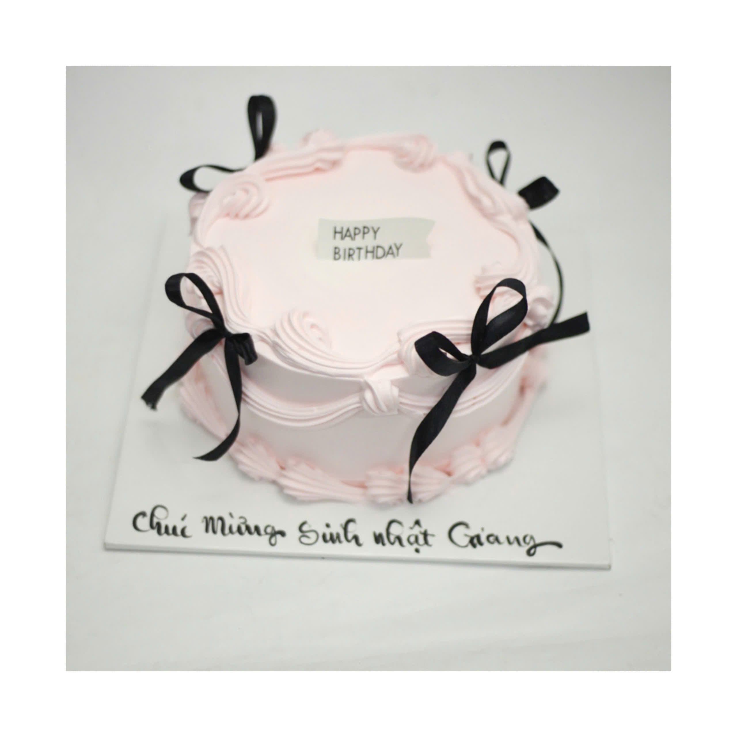 Bánh hồng nơ đen Hàn Quốc