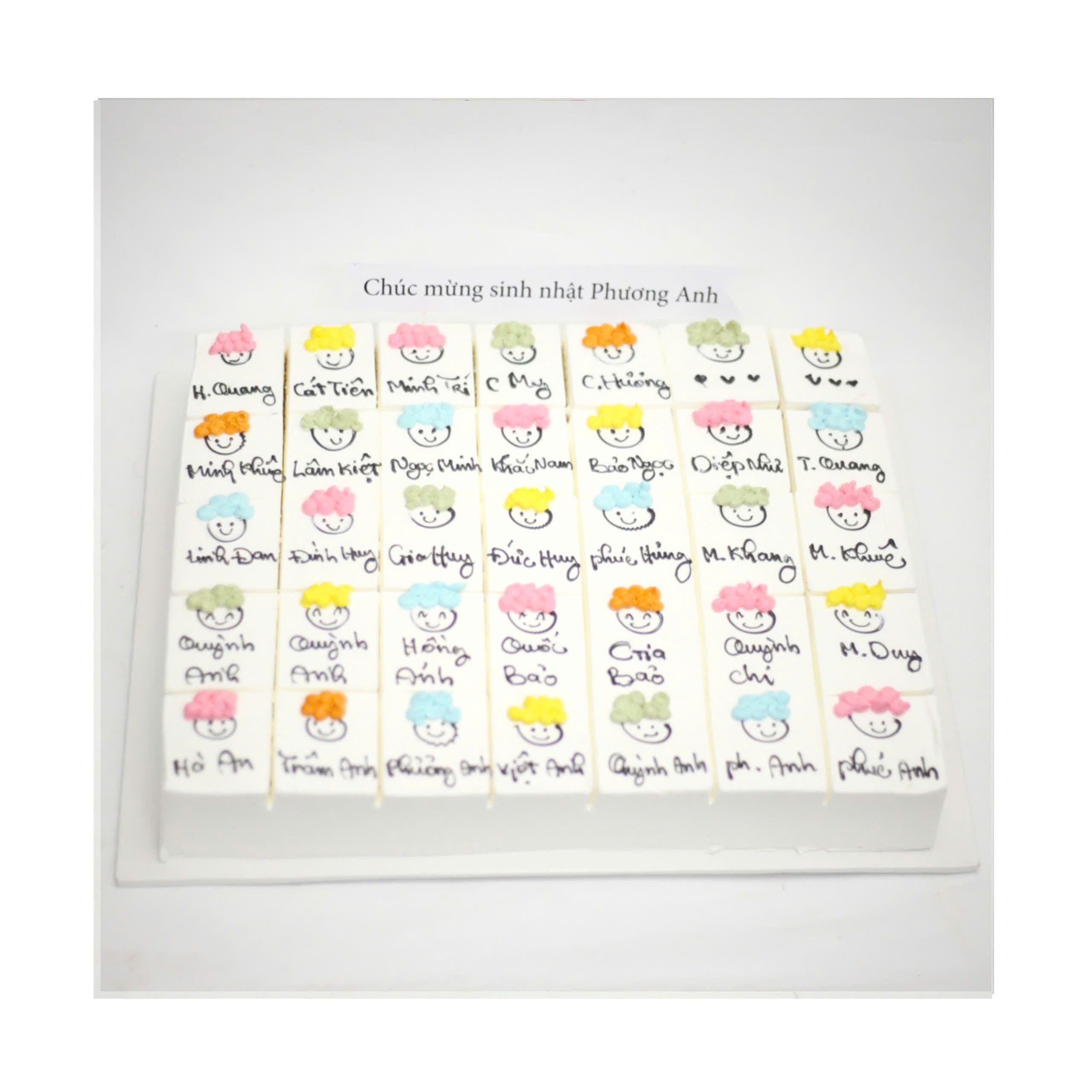 Bánh cắt miếng mặt cười