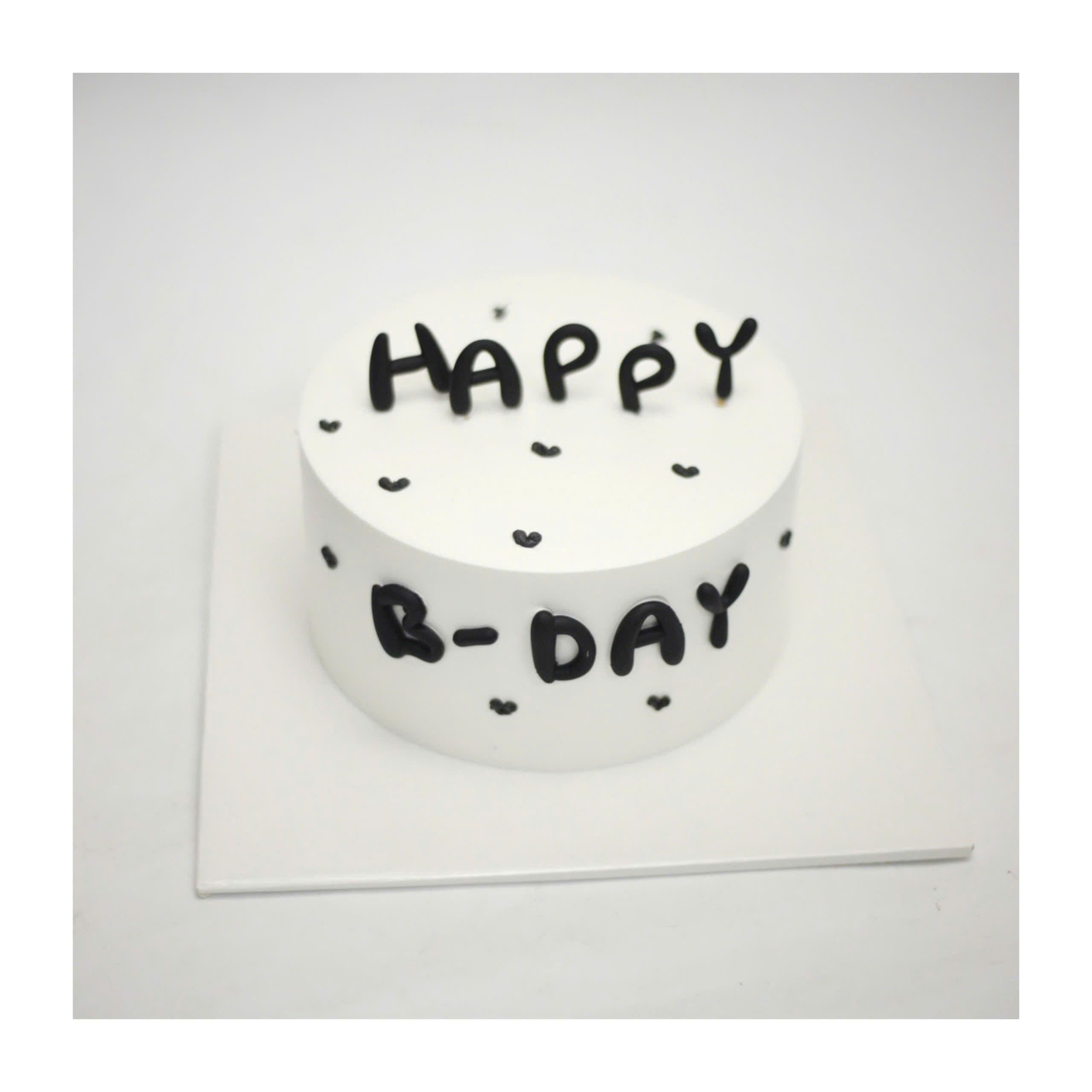 Bánh chữ đen trắng bento