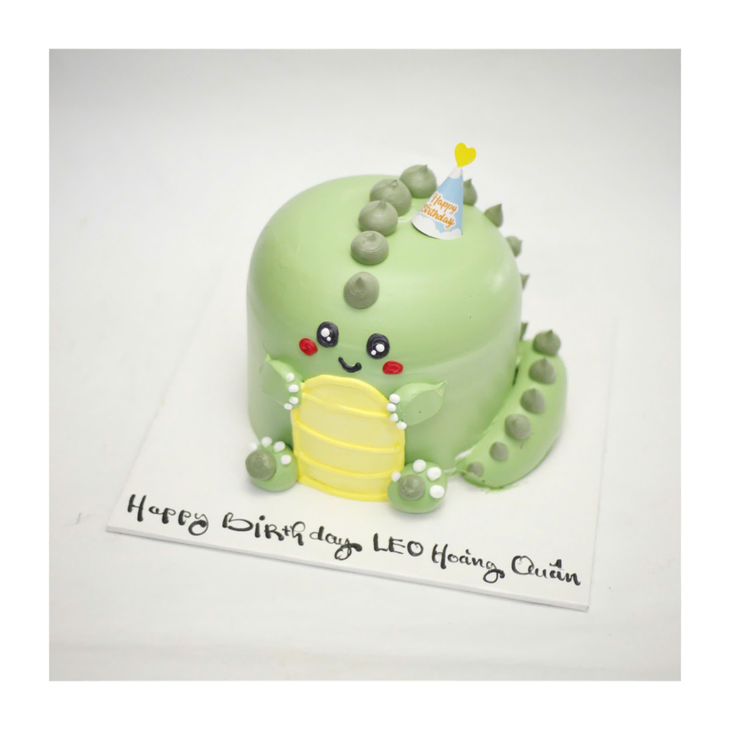 Bánh khủng long xanh mini