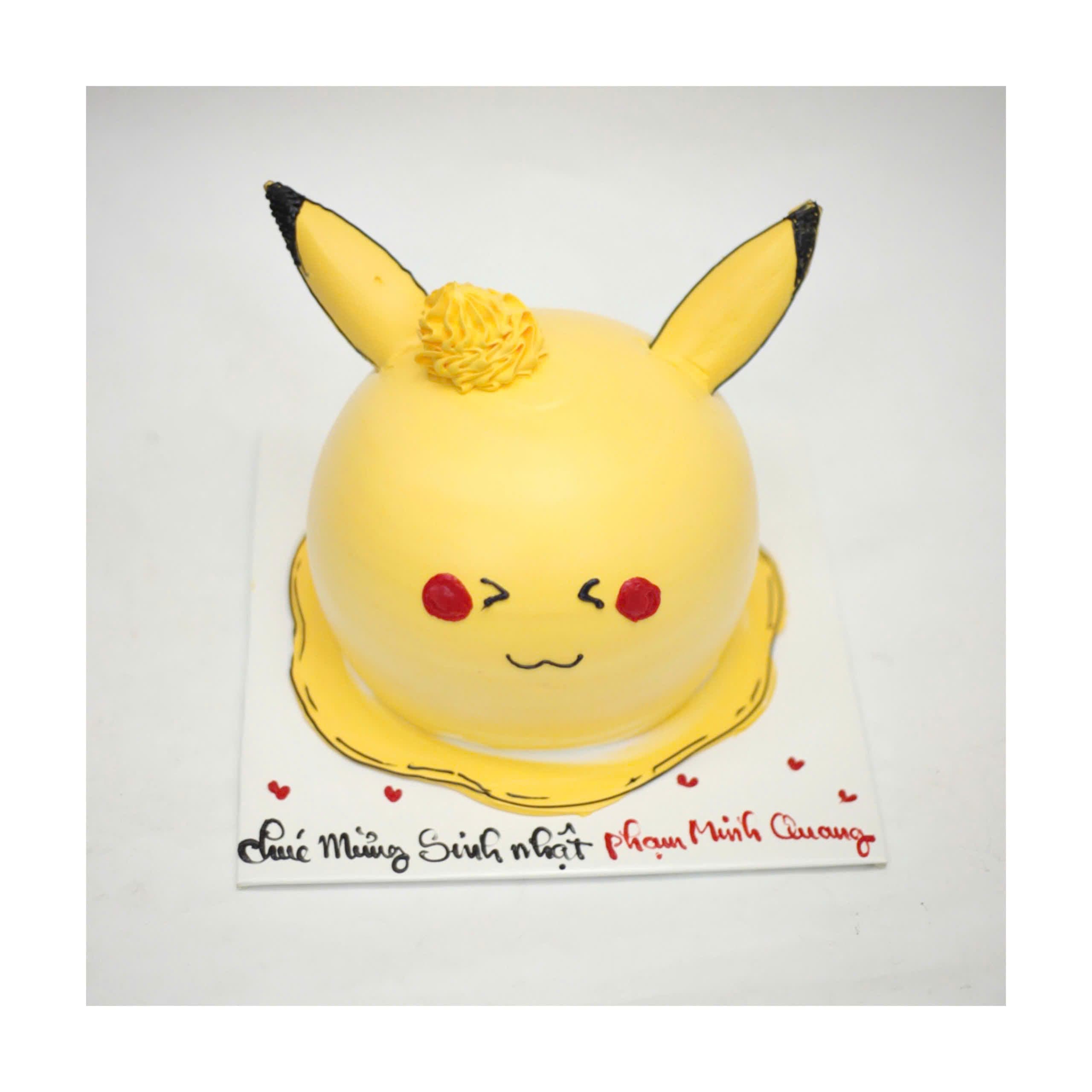 Bánh Pikachu vàng tròn