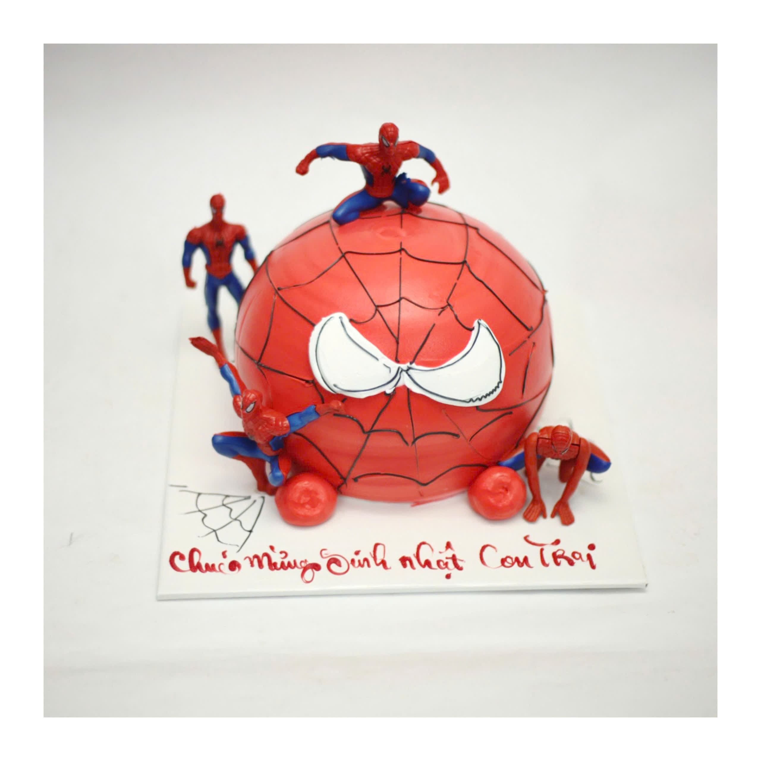 Bánh Spiderman quả cầu