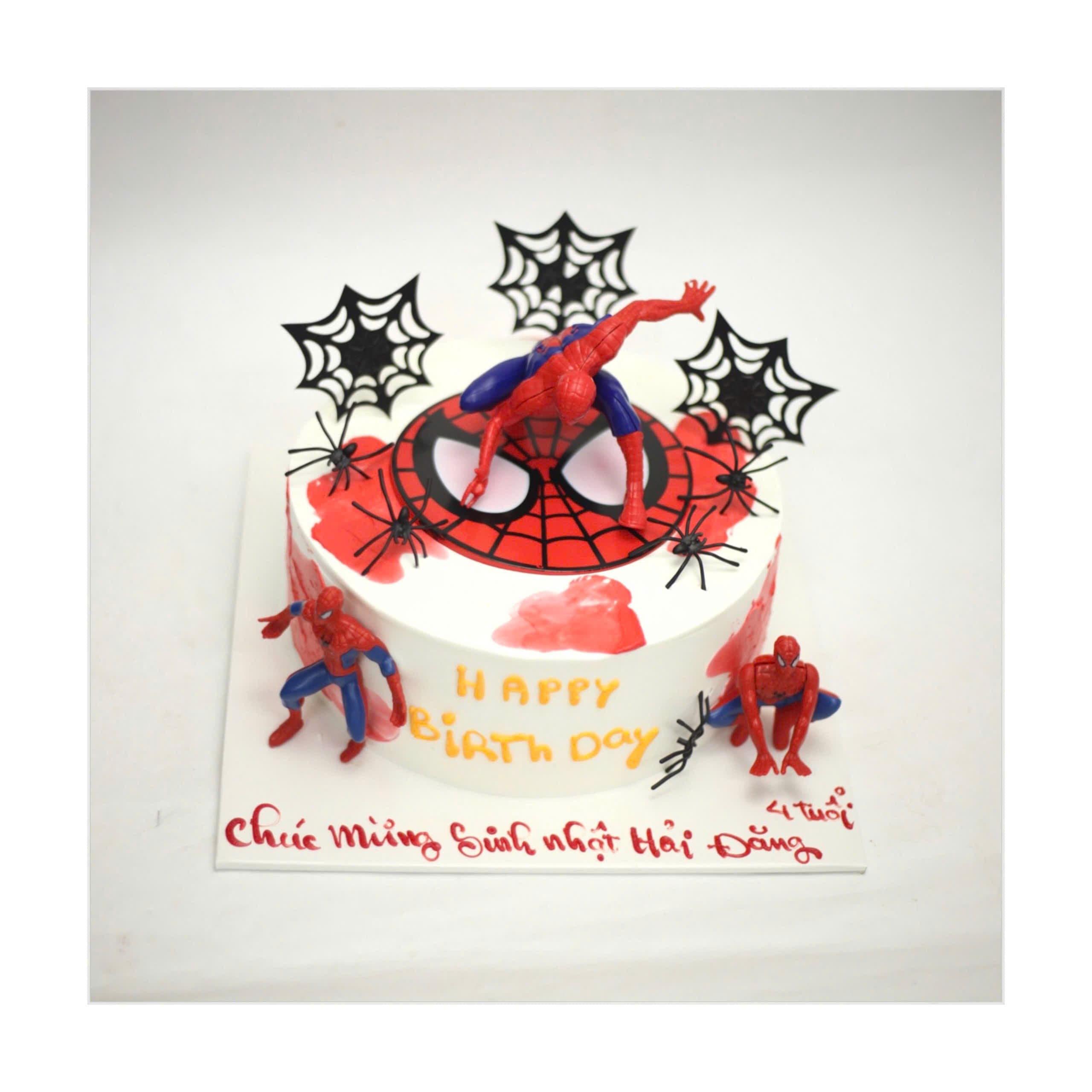 Bánh Spiderman nhện đỏ