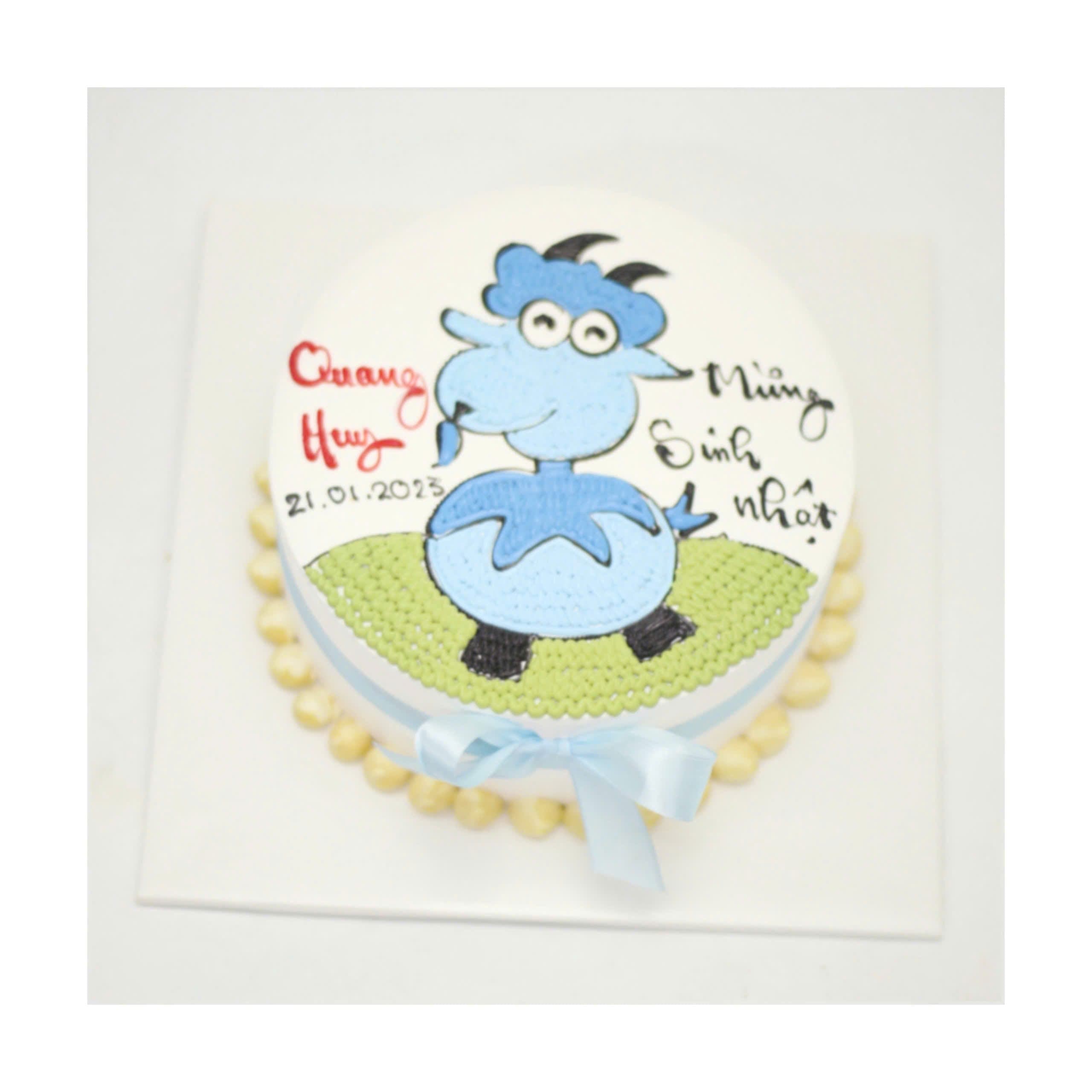 Bánh hình trâu xanh