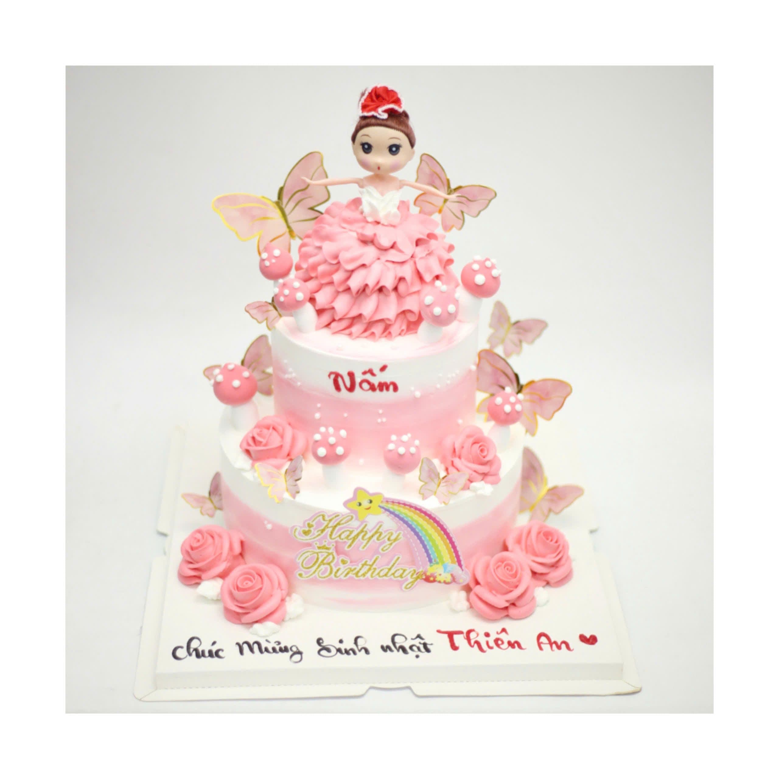 Bánh tiên hồng hai tầng