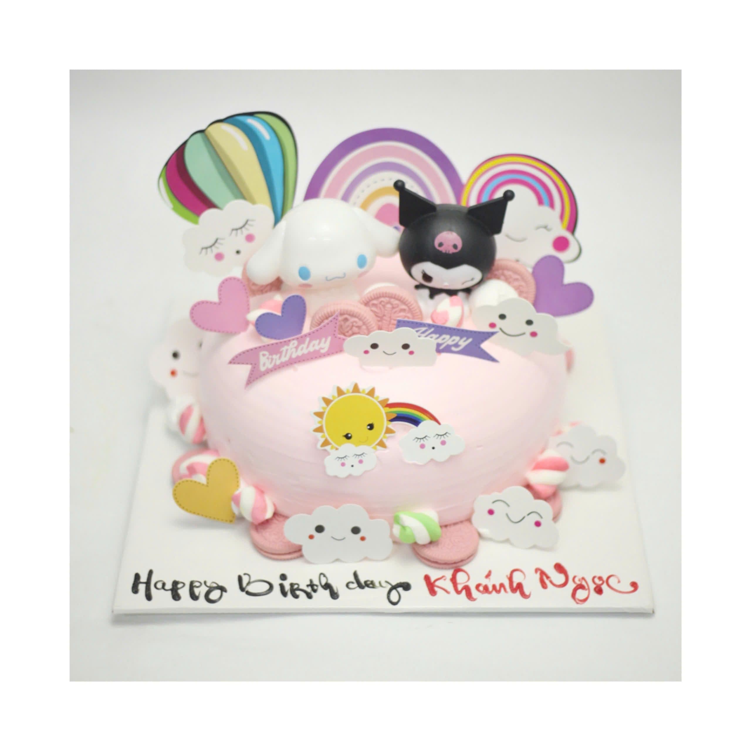 Bánh Kuromi Cinnamoroll Cầu Vồng