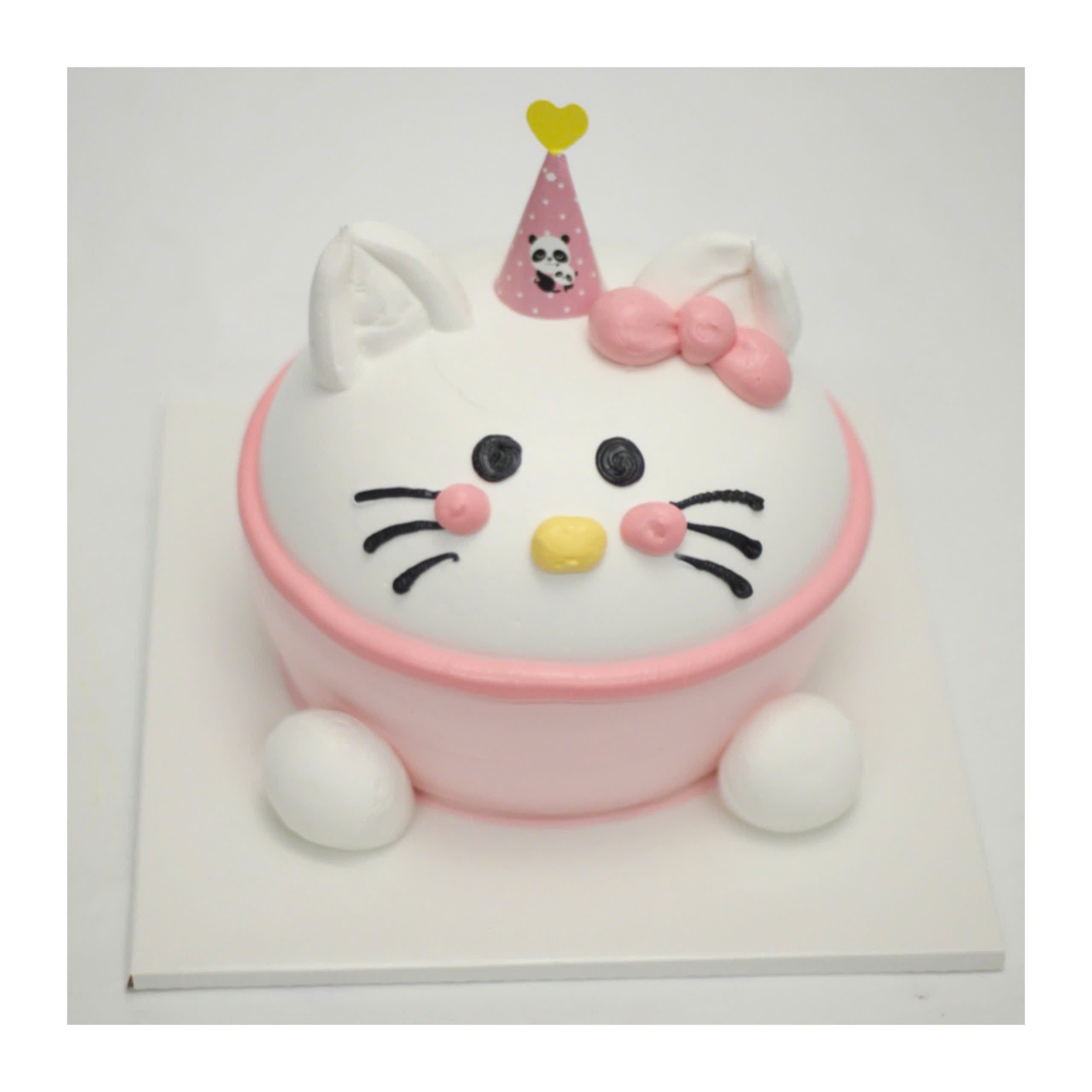 Bánh Mèo Hồng Đội Nón