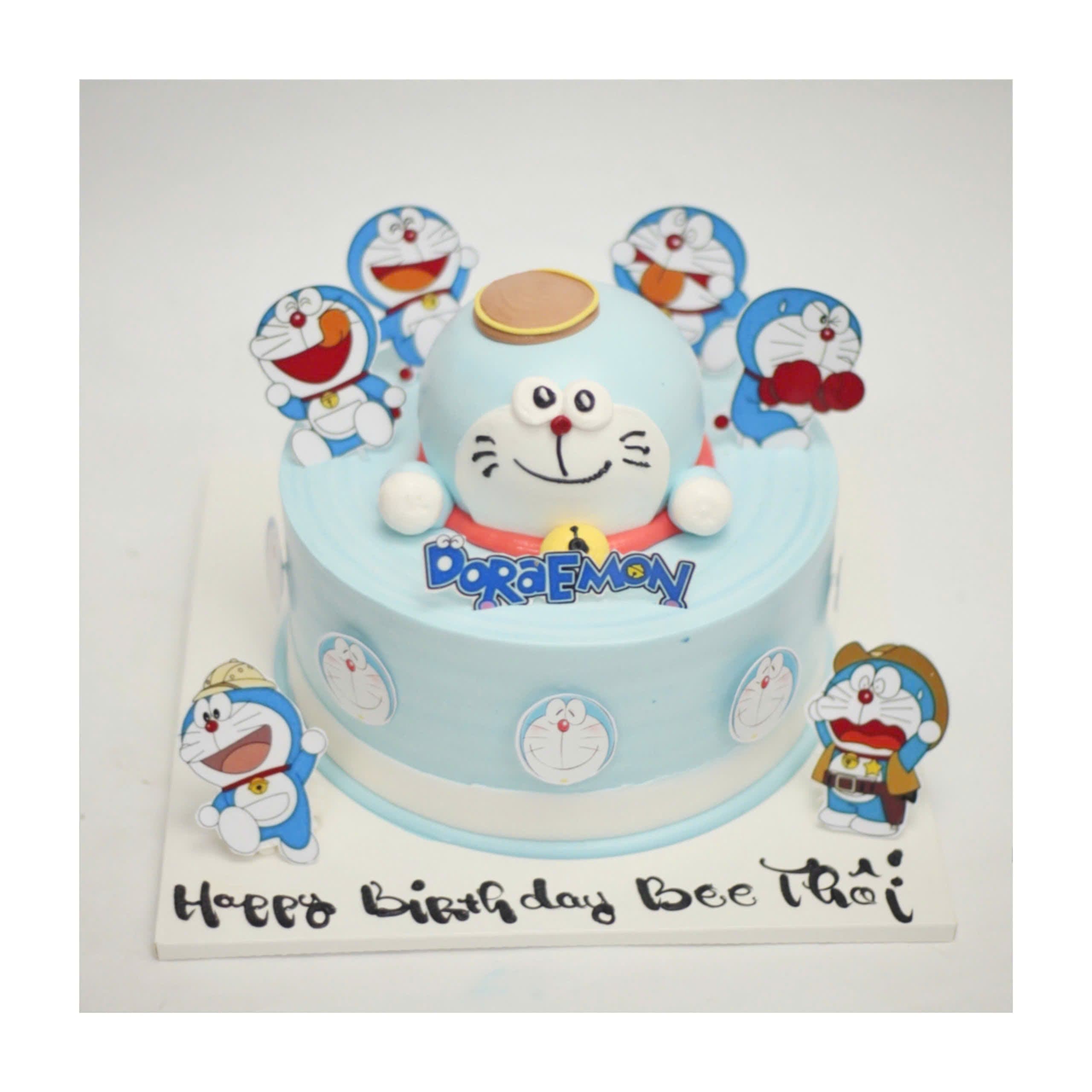 Bánh Đô Rê Mon Xanh