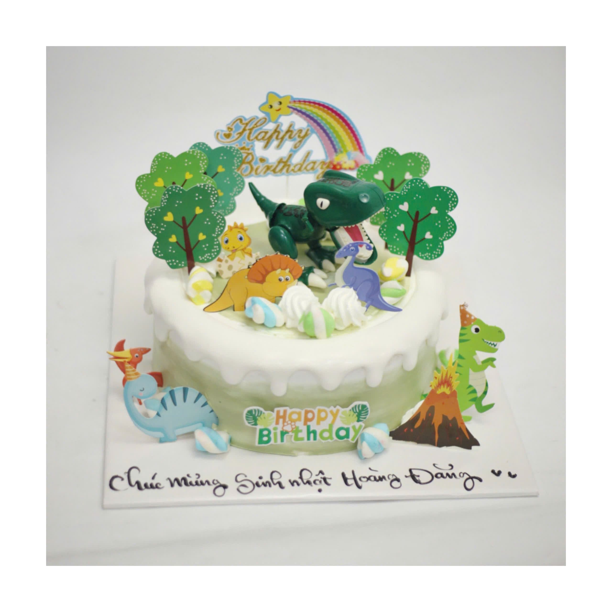 Bánh kem chủ đề công viên khủng long