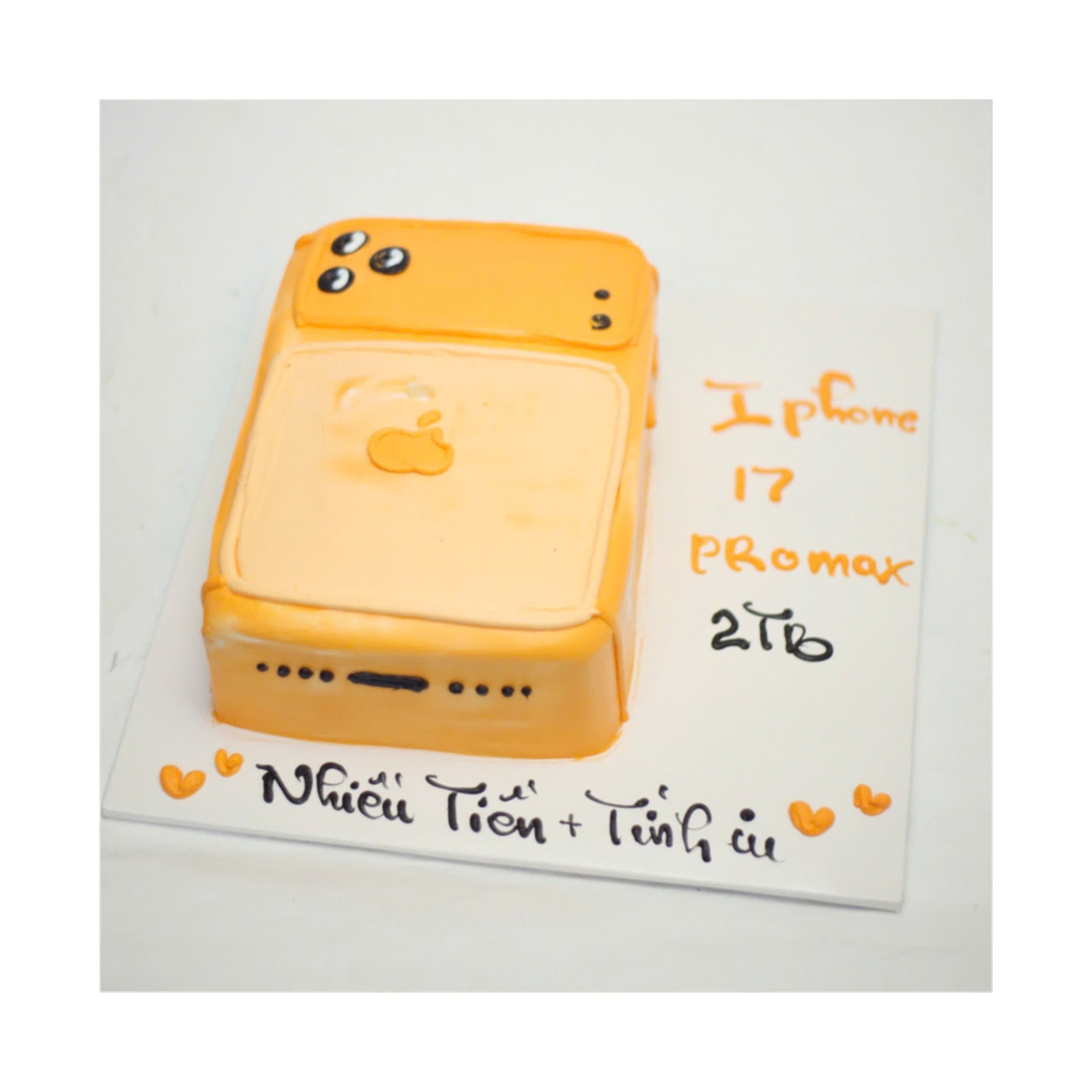 Bánh kem tạo hình điện thoại iPhone độc đáo