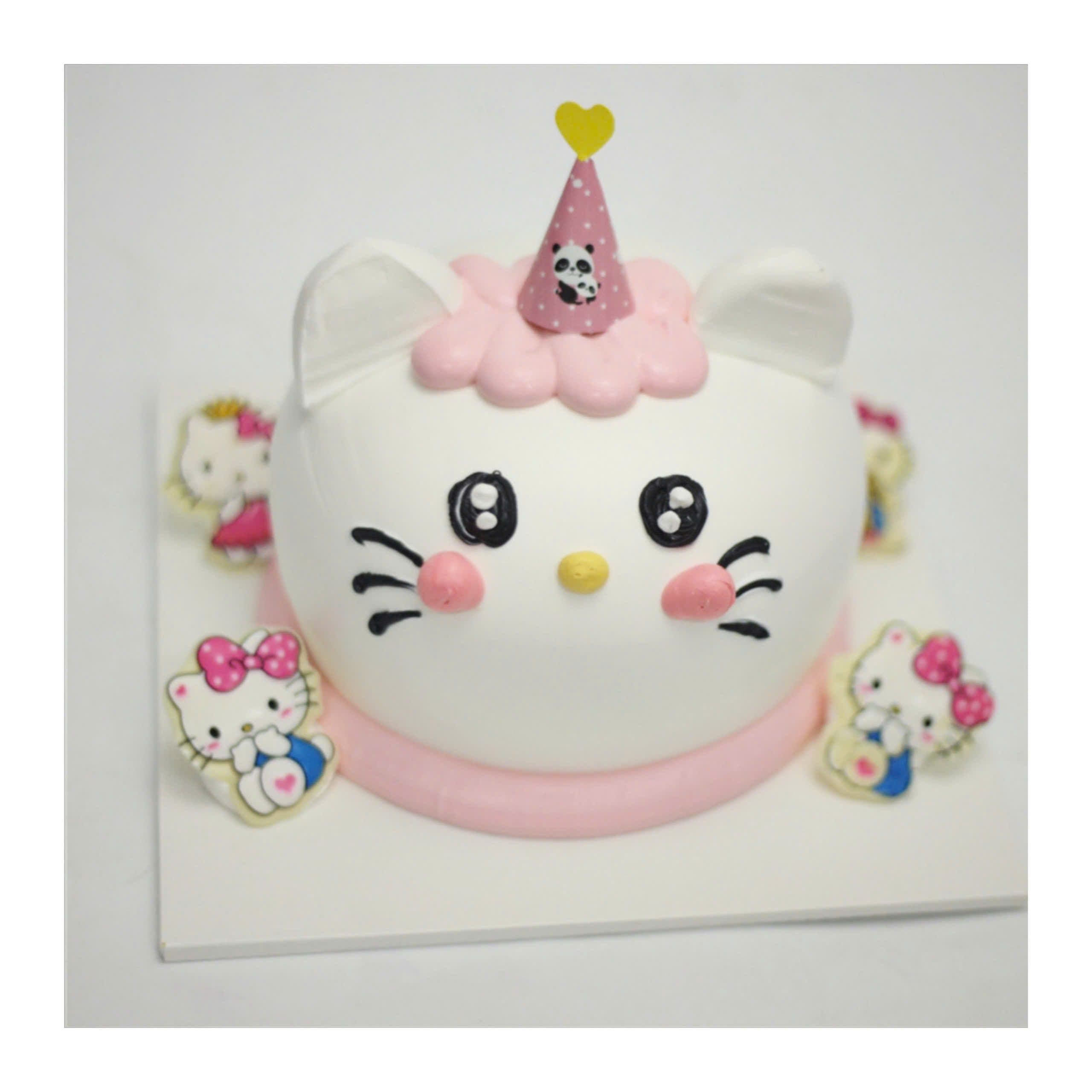 Bánh kem tạo hình mèo Hello Kitty cute