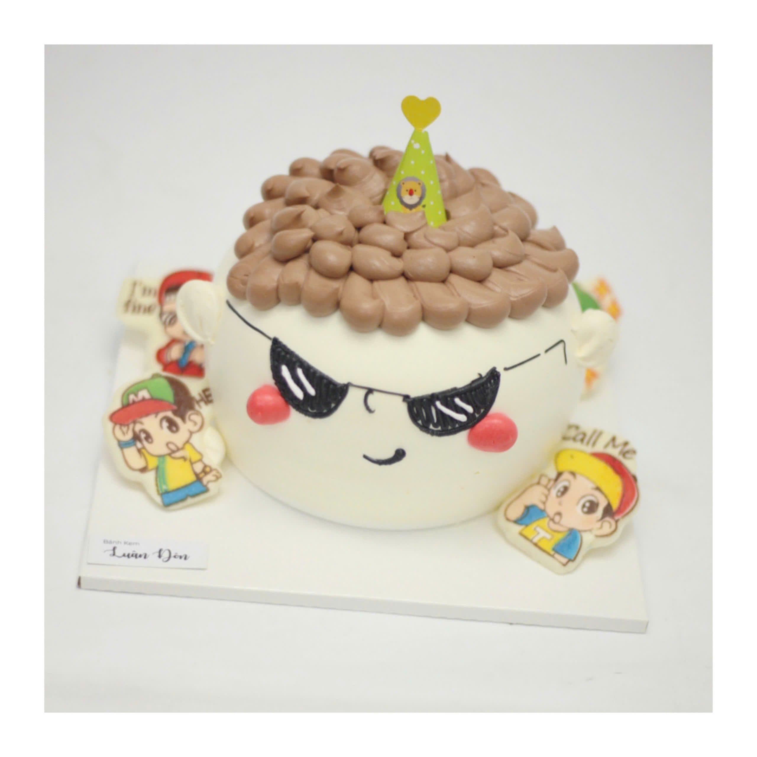 Bánh kem tạo hình nhân vật hoạt hình cool ngầu