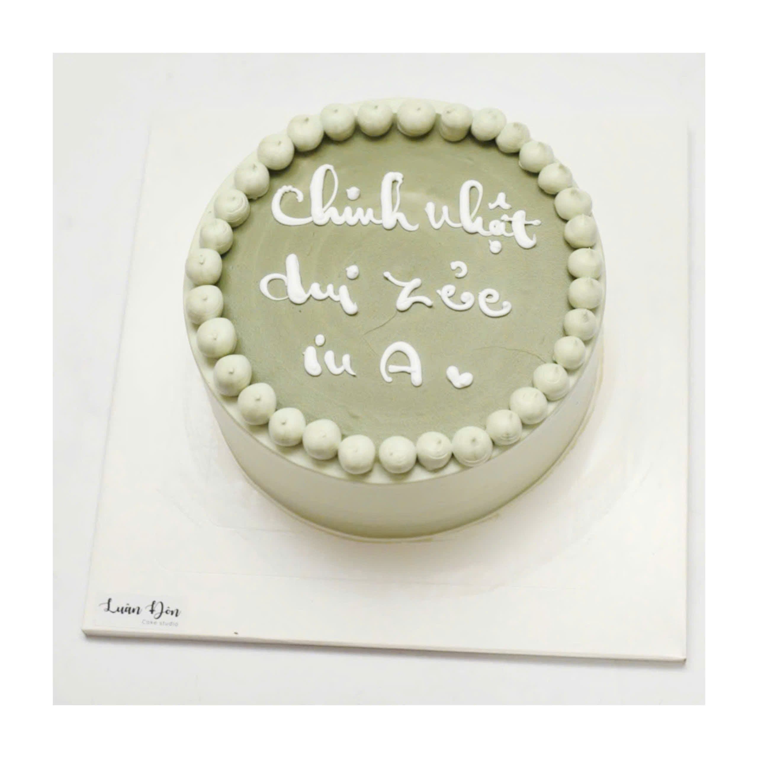 Bánh kem matcha đơn giản nhẹ nhàng