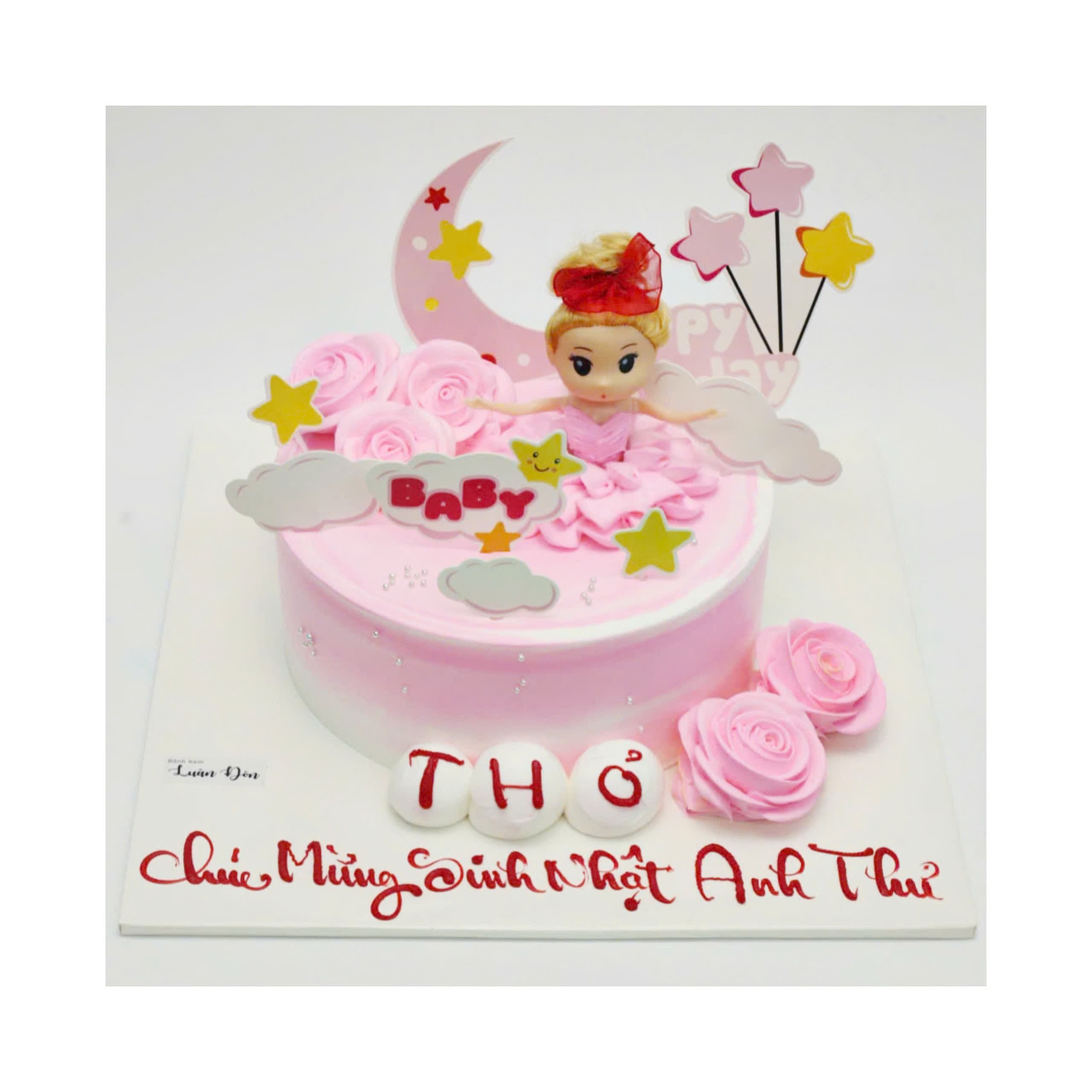 Bánh kem công chúa Baby cho bé gái