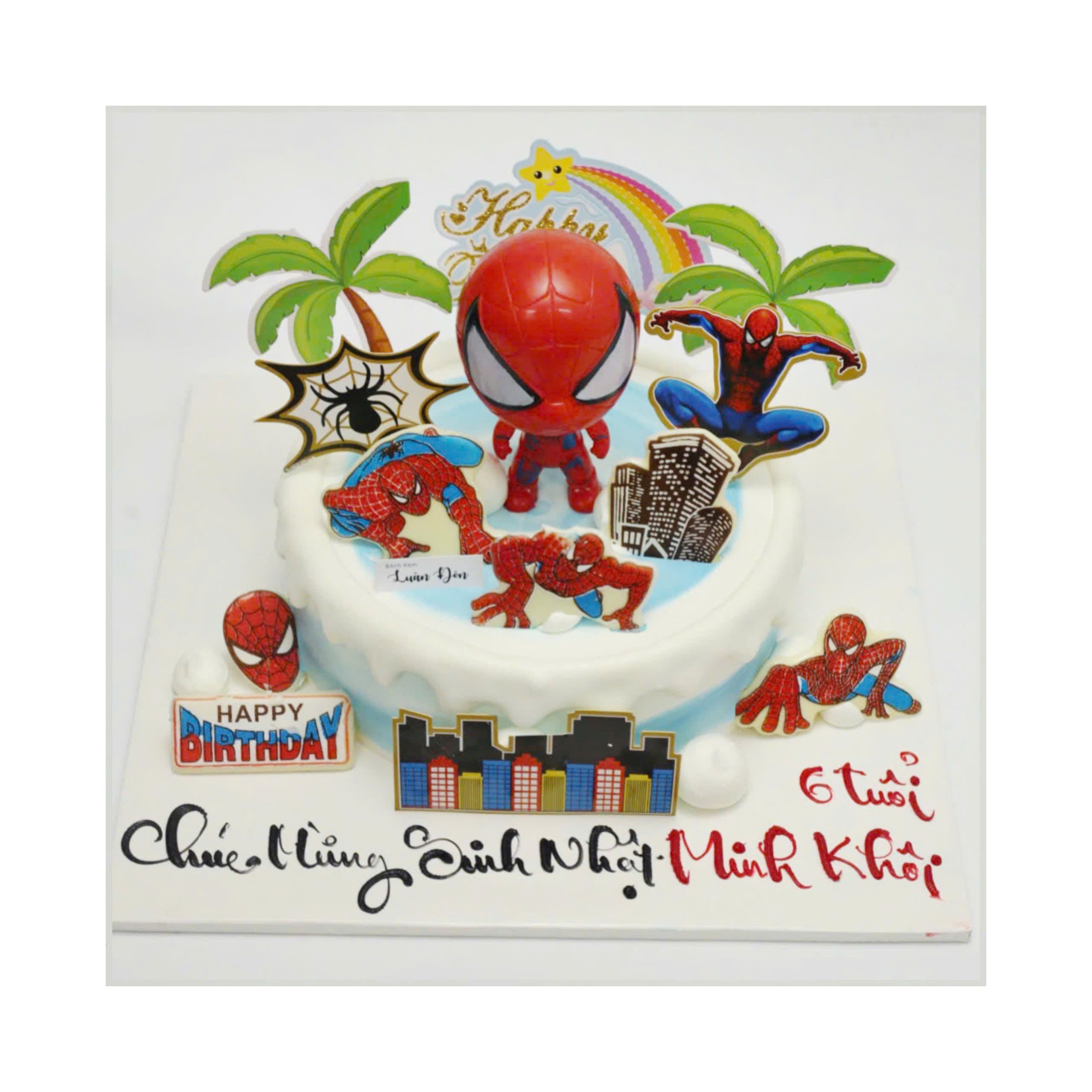 Bánh kem siêu anh hùng người nhện