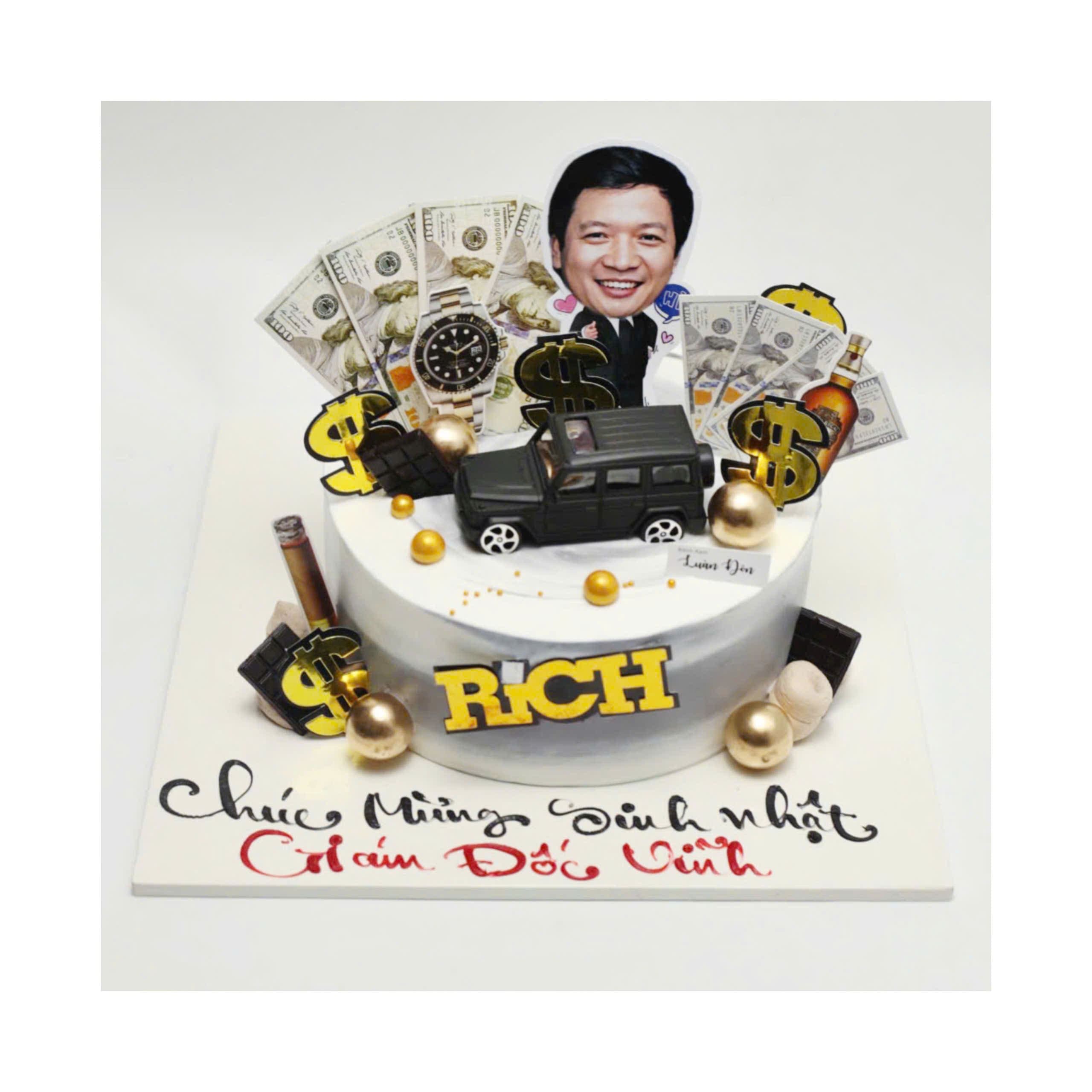 Bánh kem doanh nhân xe ô tô sang trọng