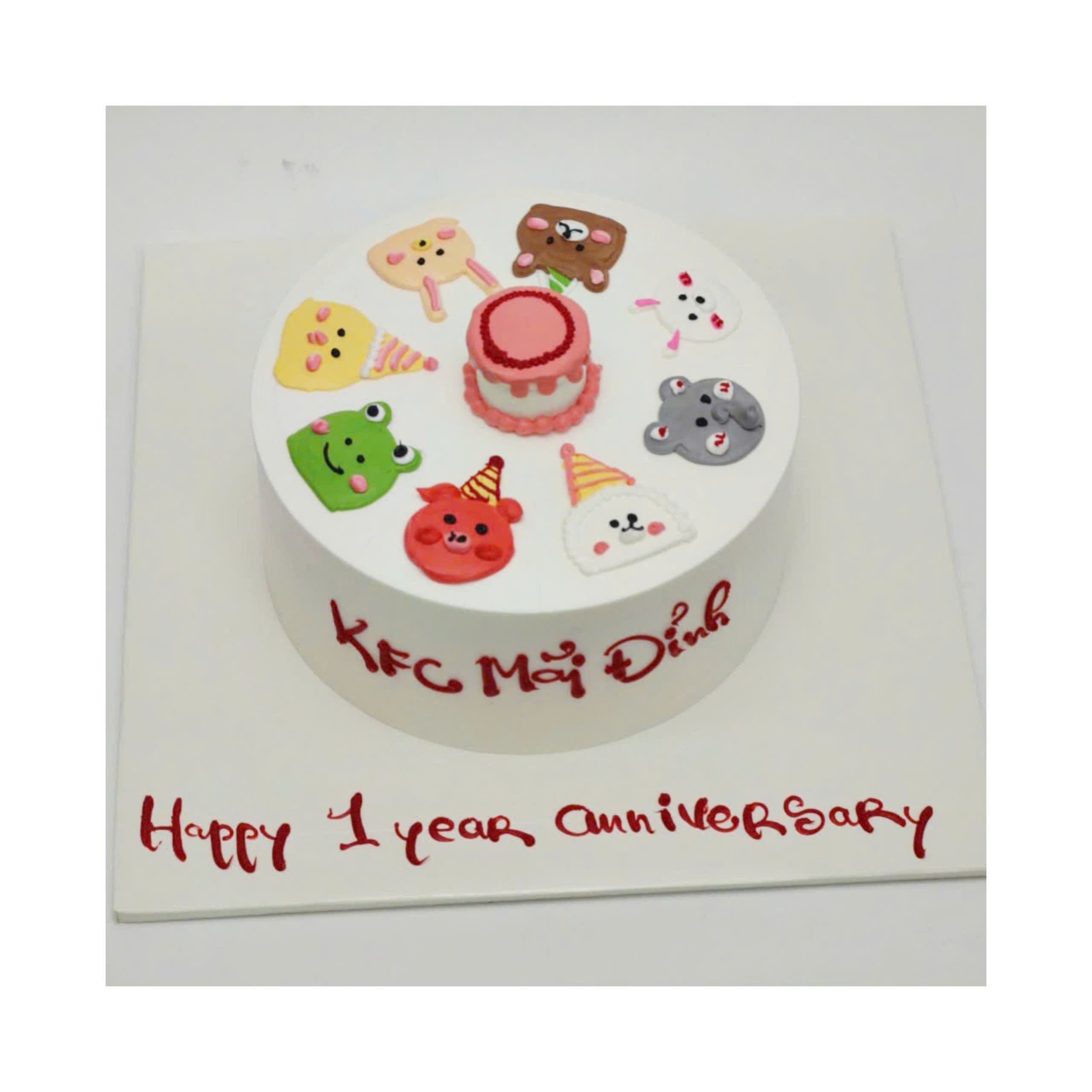 Bánh kem kỷ niệm 1 năm KFC