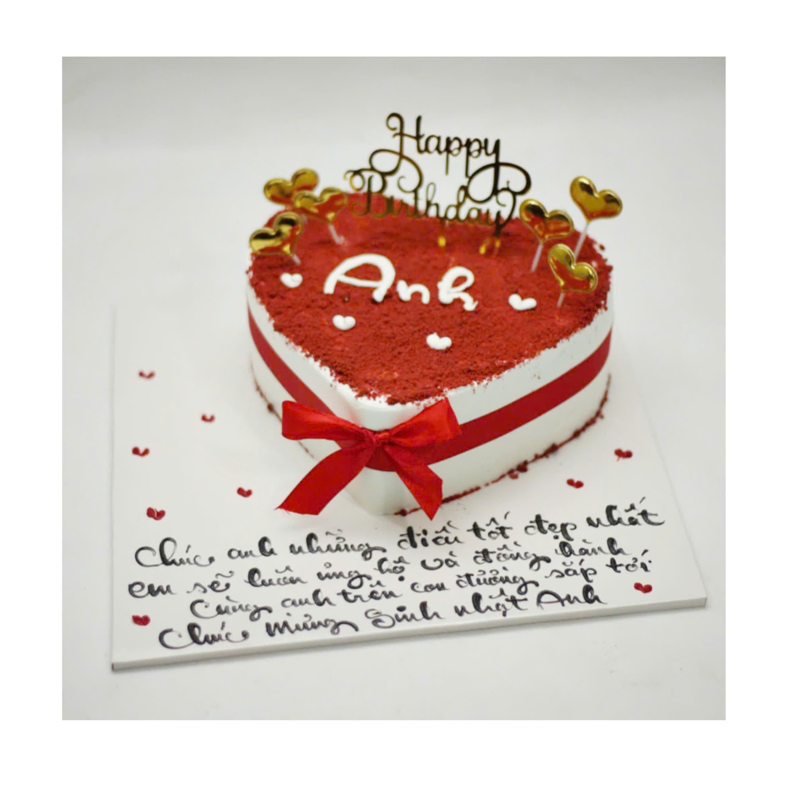 Bánh Trái Tim Đỏ Yêu Thương