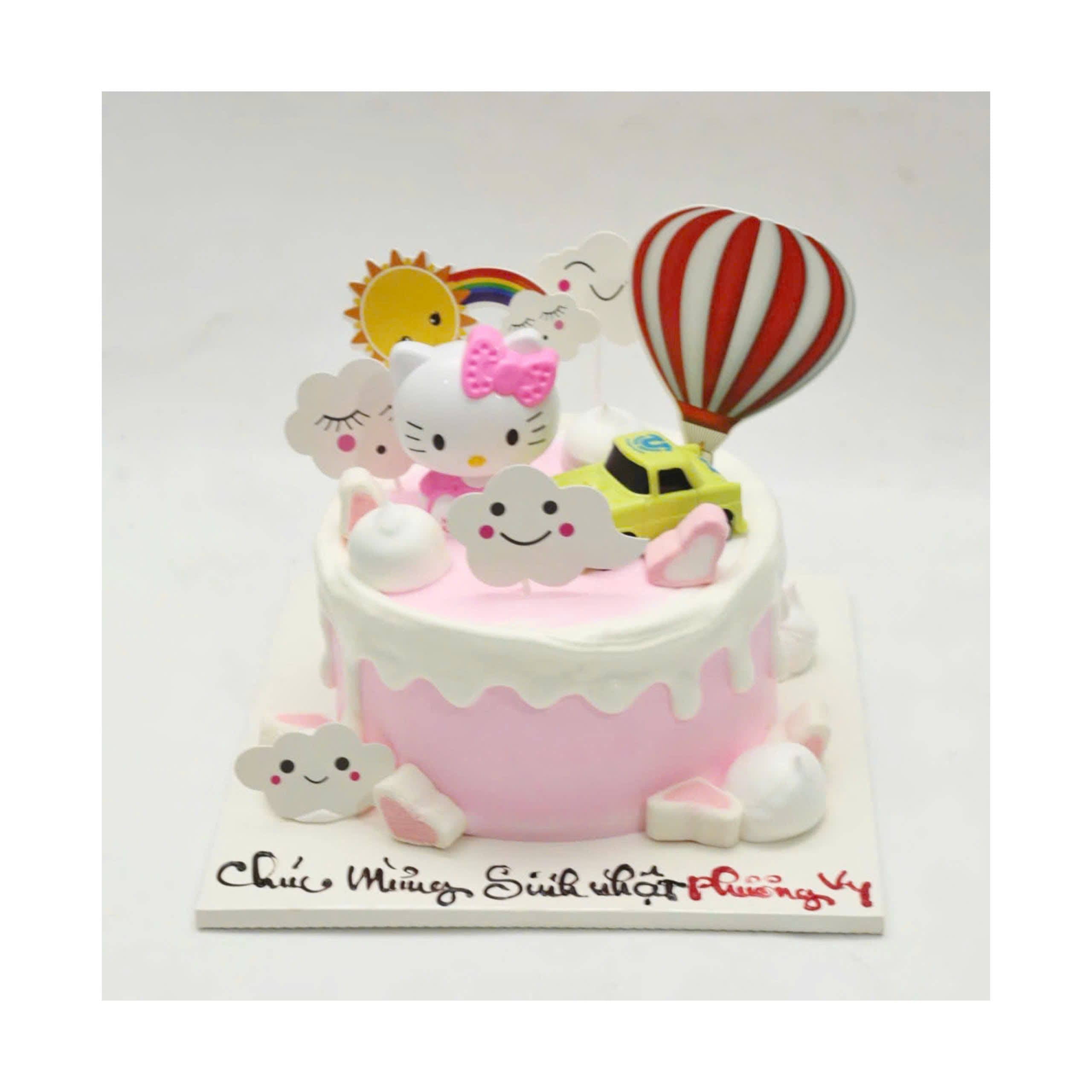 Bánh Hello Kitty Khinh Khí Cầu