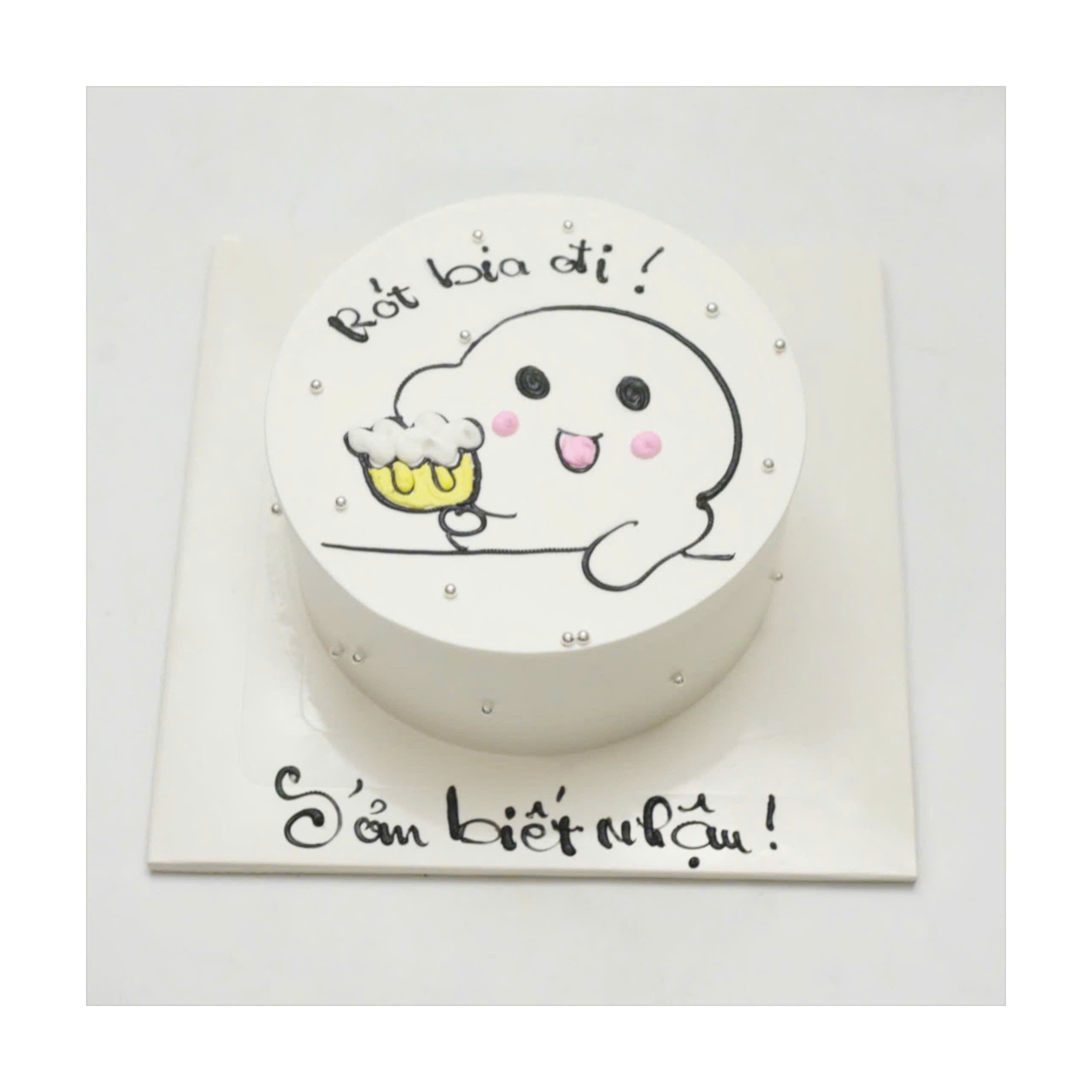 Bánh Bé Ma Cầm Bia