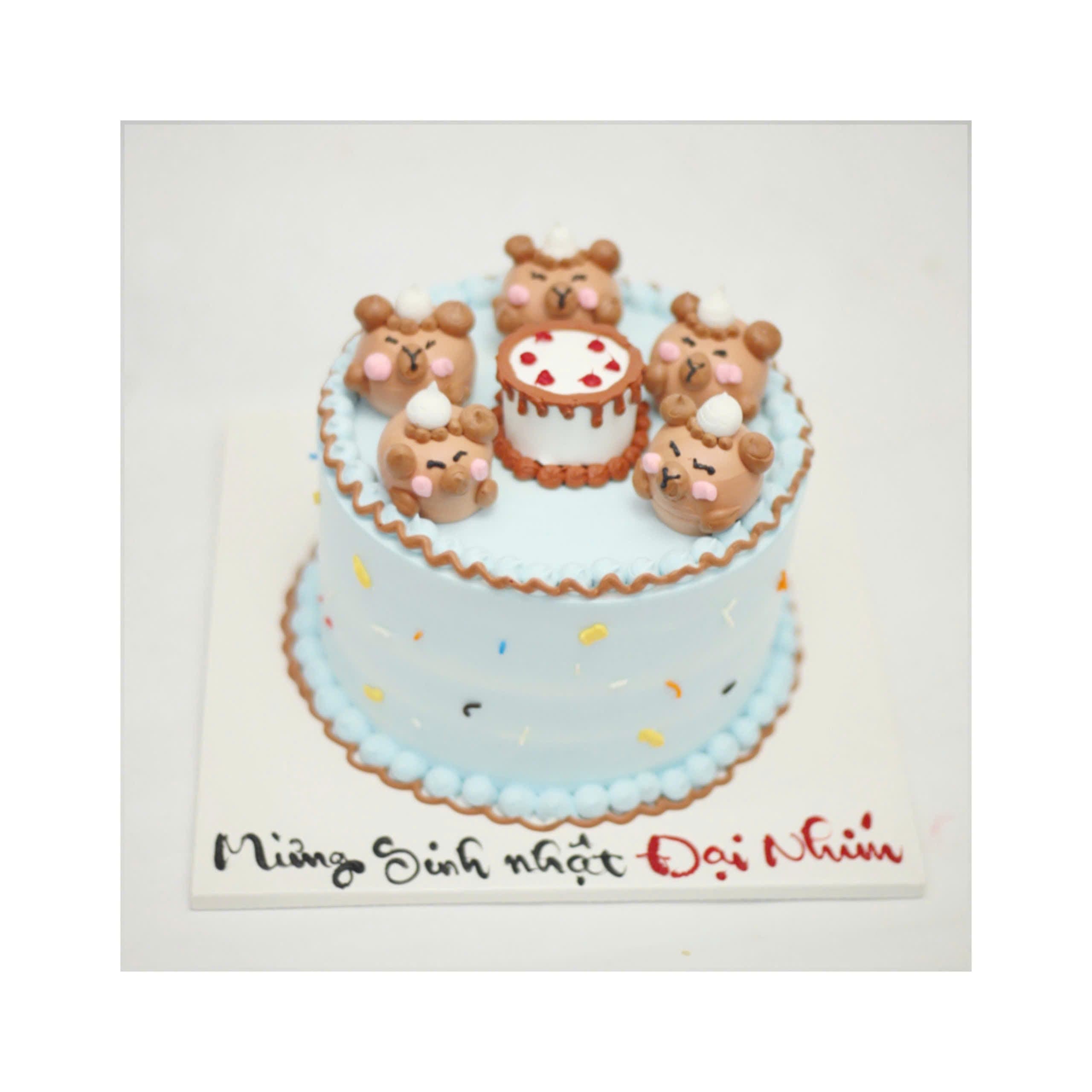 Bánh Gấu Nâu Mini Dễ Thương