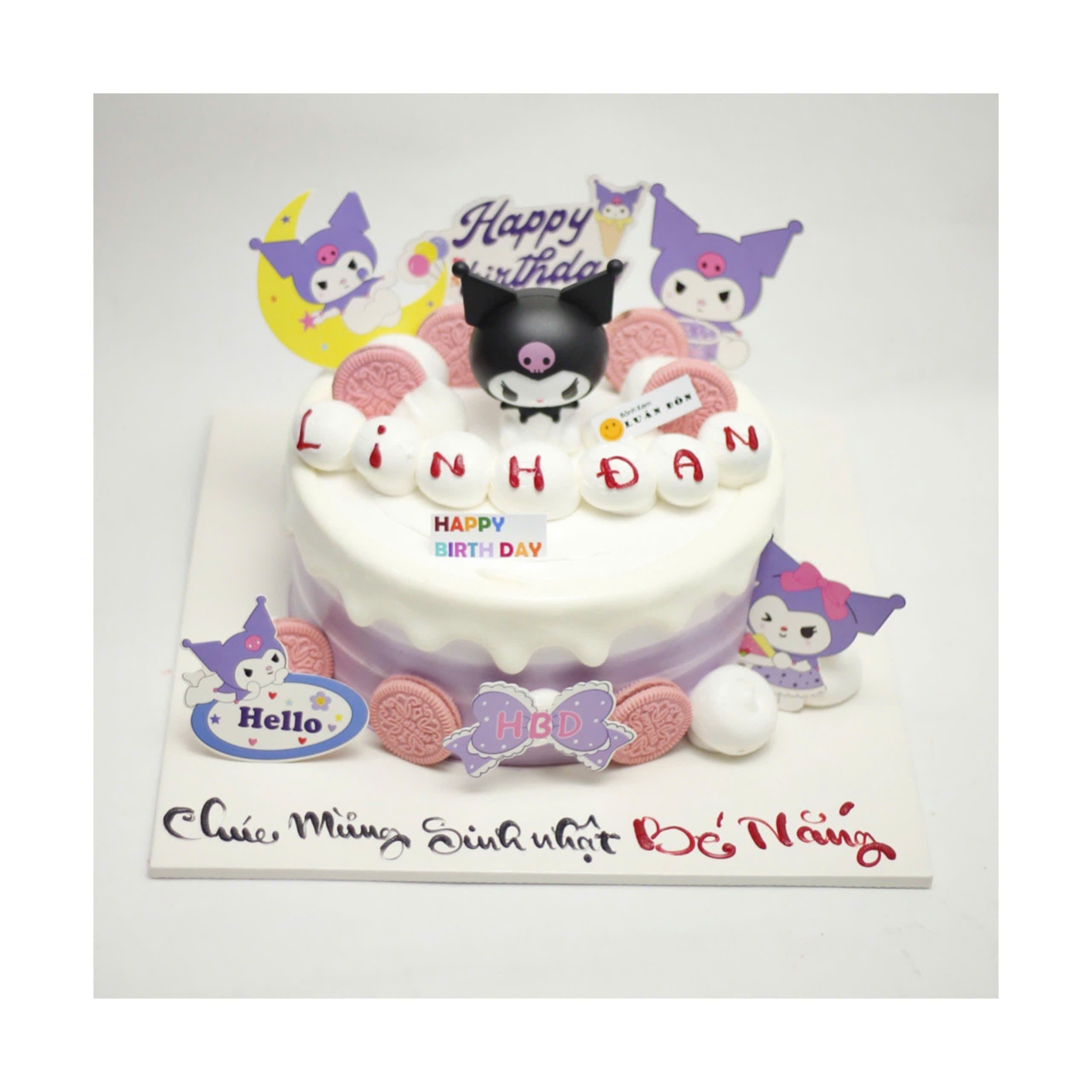 Bánh kem Kuromi tím mộng mơ