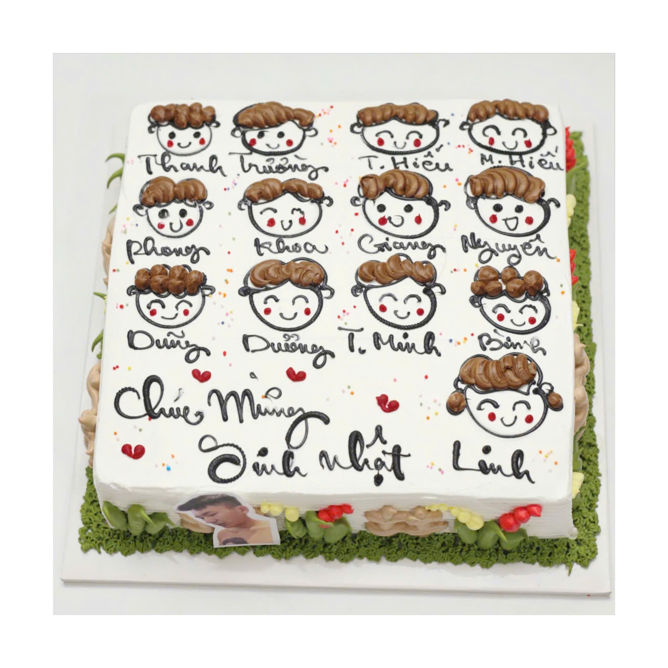 Bánh kem vẽ chân dung các bạn nhỏ