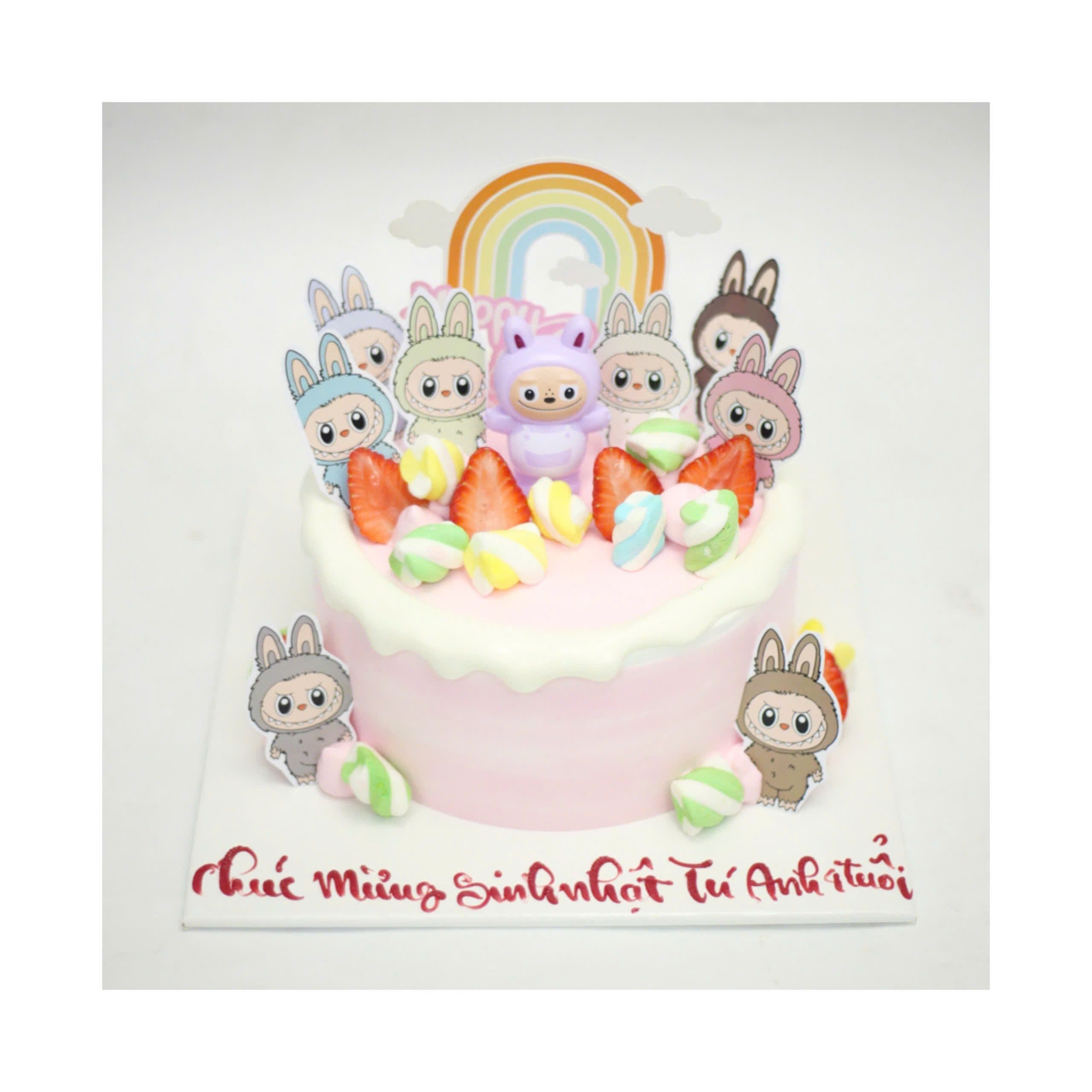 Bánh sinh nhật trang trí Baby Three dễ thương