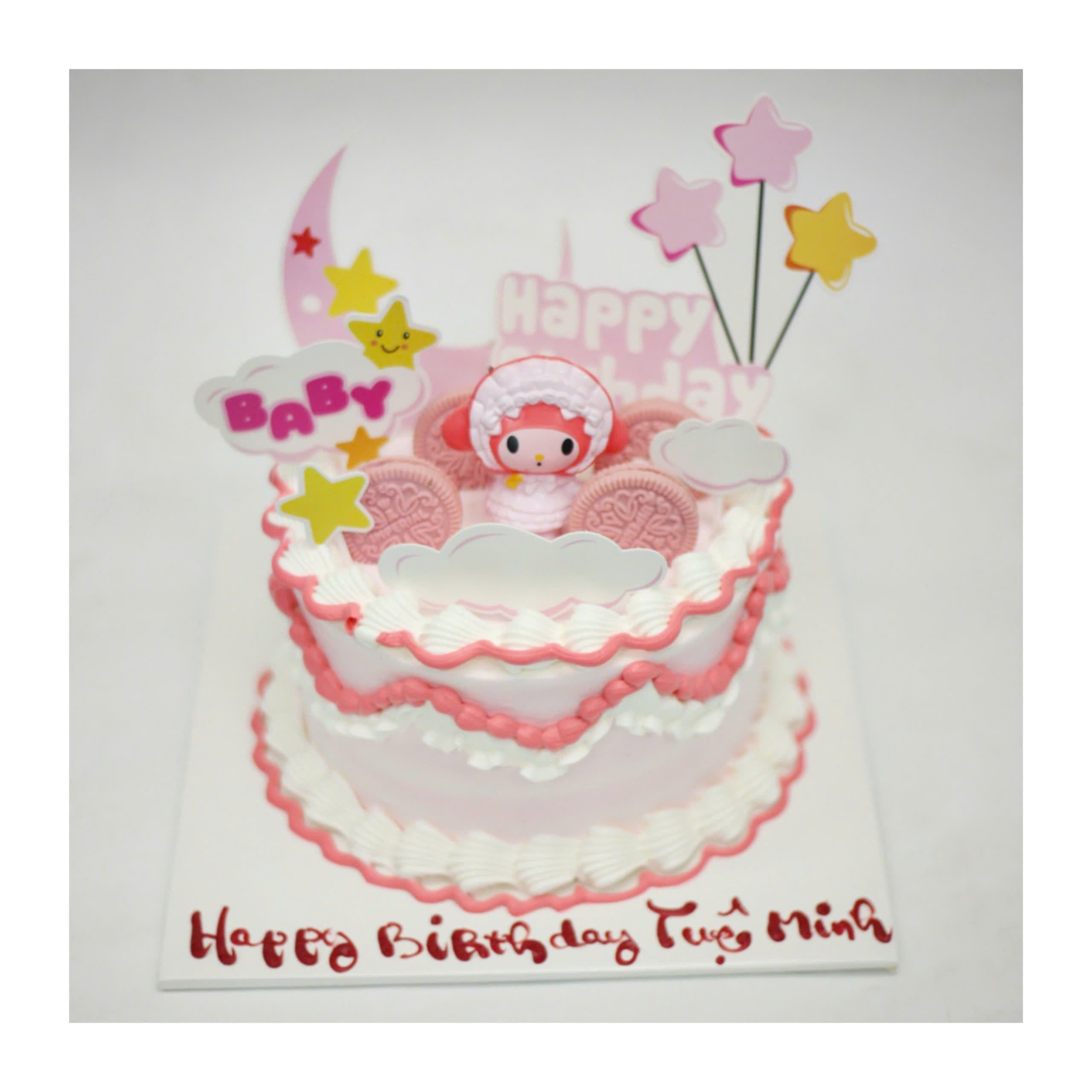 Bánh kem My Melody màu hồng dễ thương