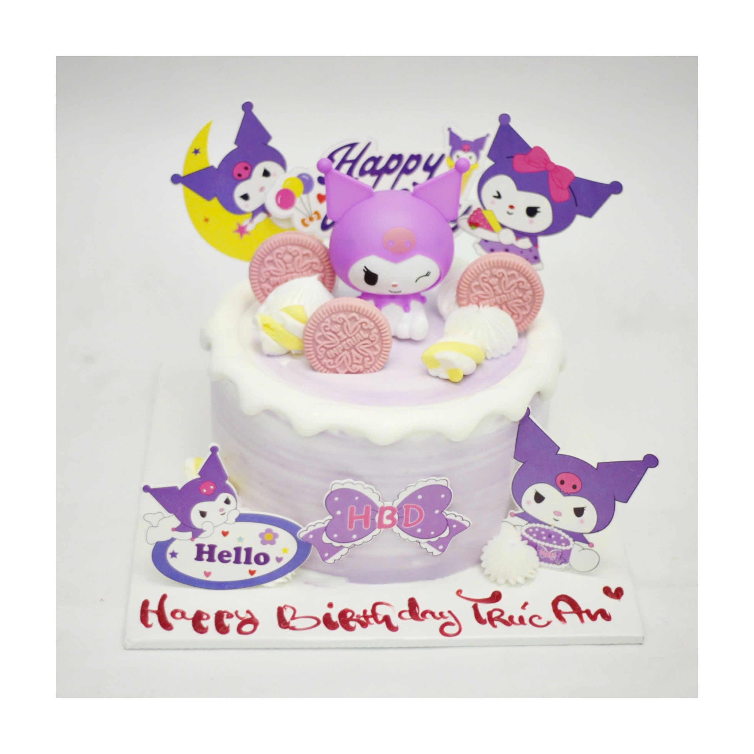 Bánh kem Kuromi tím mộng mơ