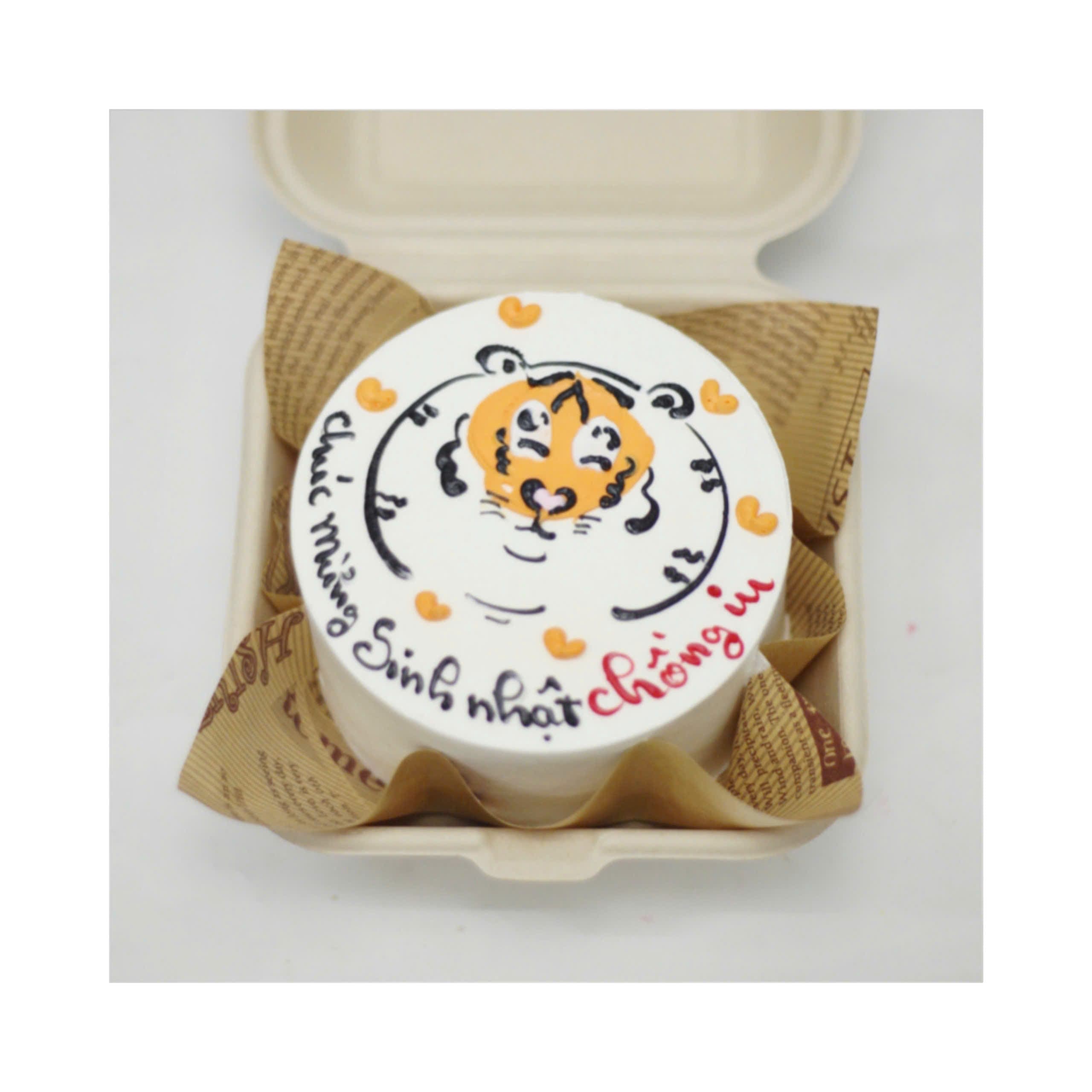 Bánh bento vẽ hình chú hổ dễ thương