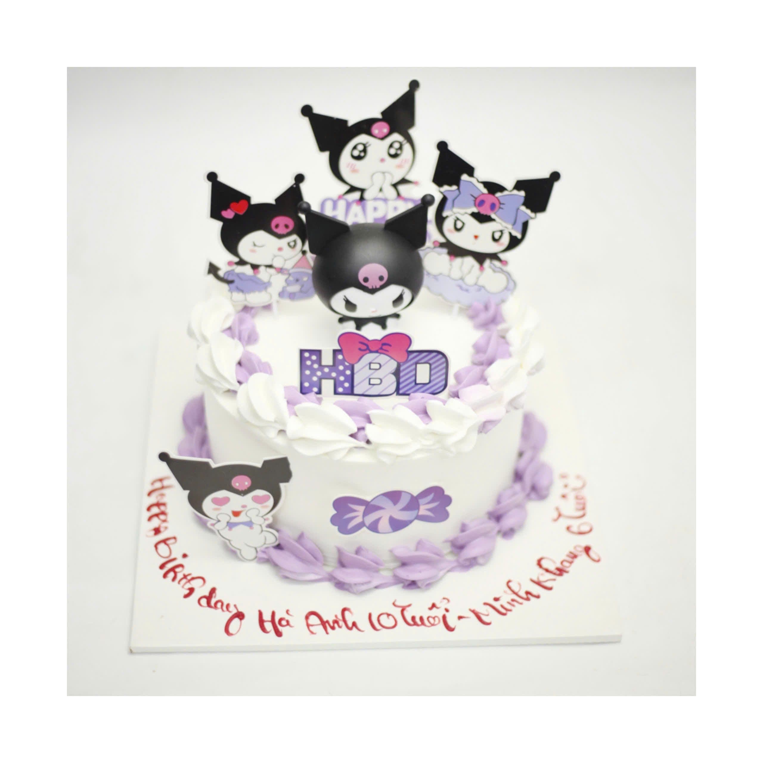 Bánh kem chủ đề Kuromi đáng yêu