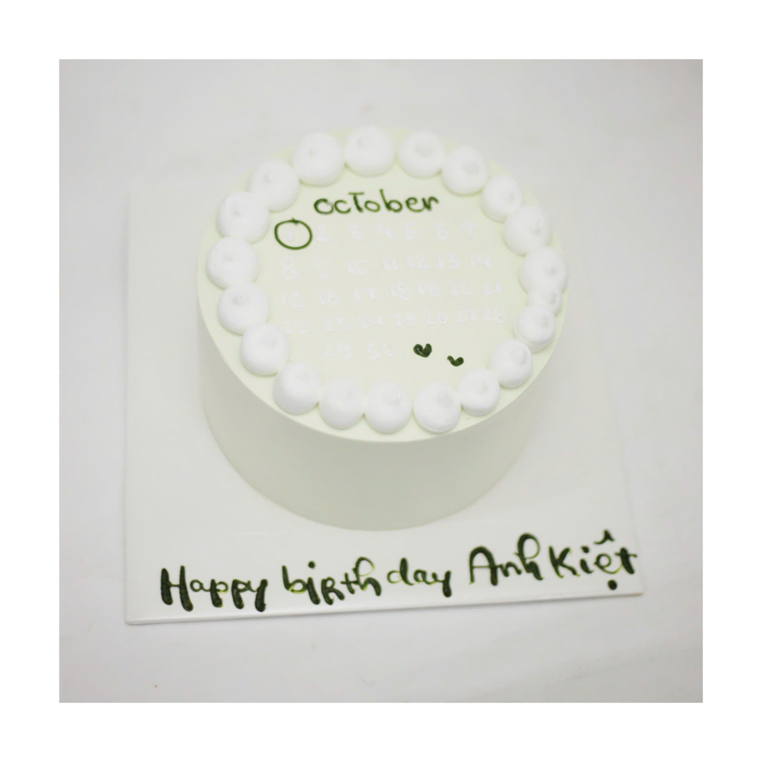 Bánh sinh nhật phong cách Hàn Quốc cho Anh Kiệt