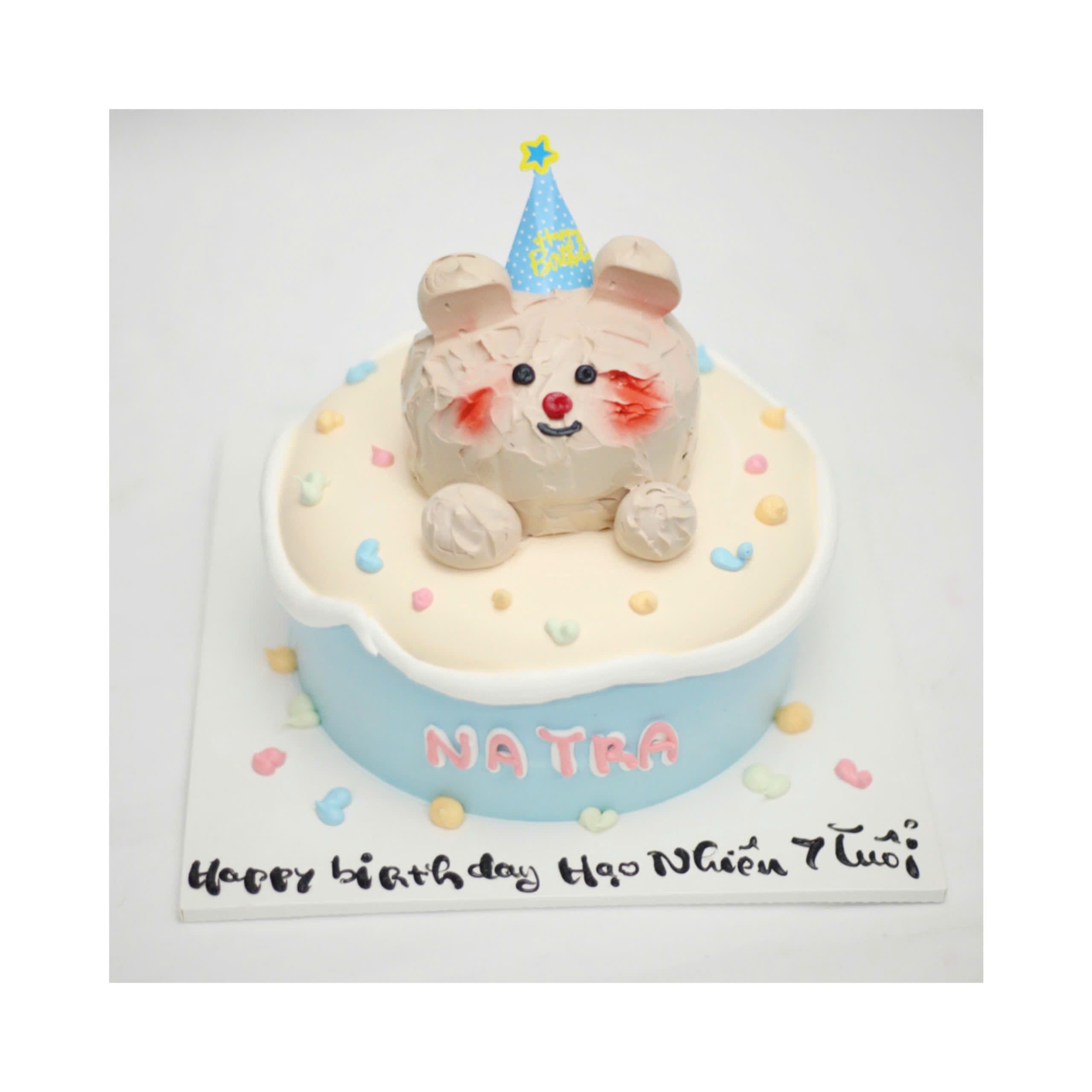 Bánh sinh nhật hình gấu đáng yêu