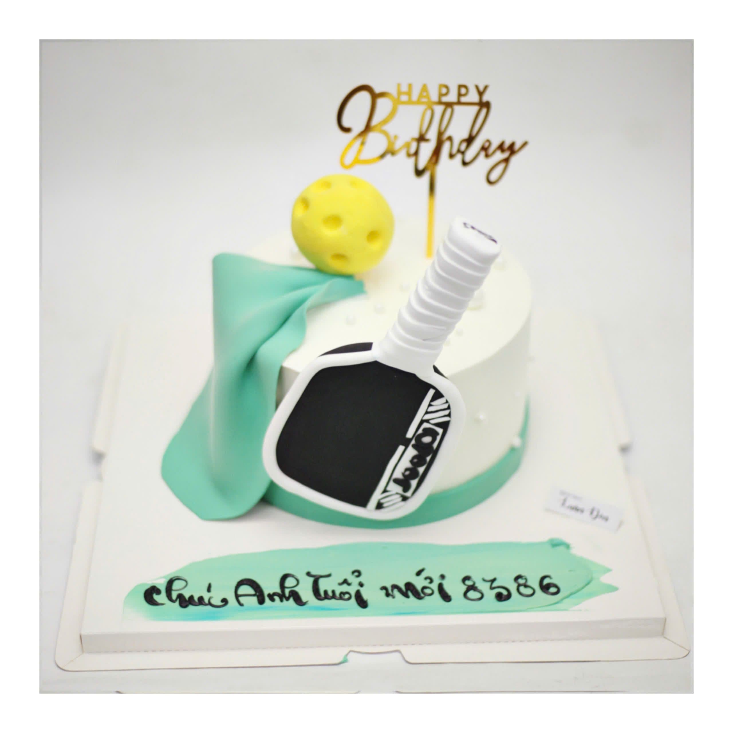 Bánh kem môn thể thao Pickleball hiện đại