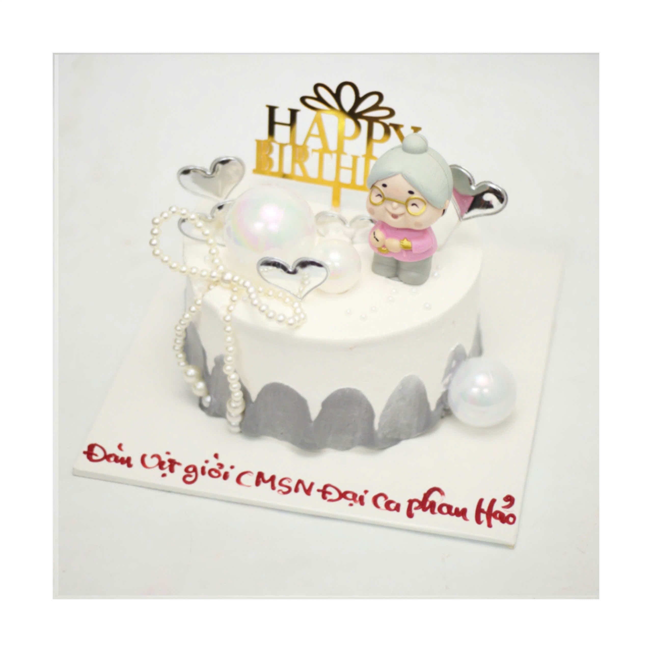 Bánh kem mừng thọ bà kính yêu