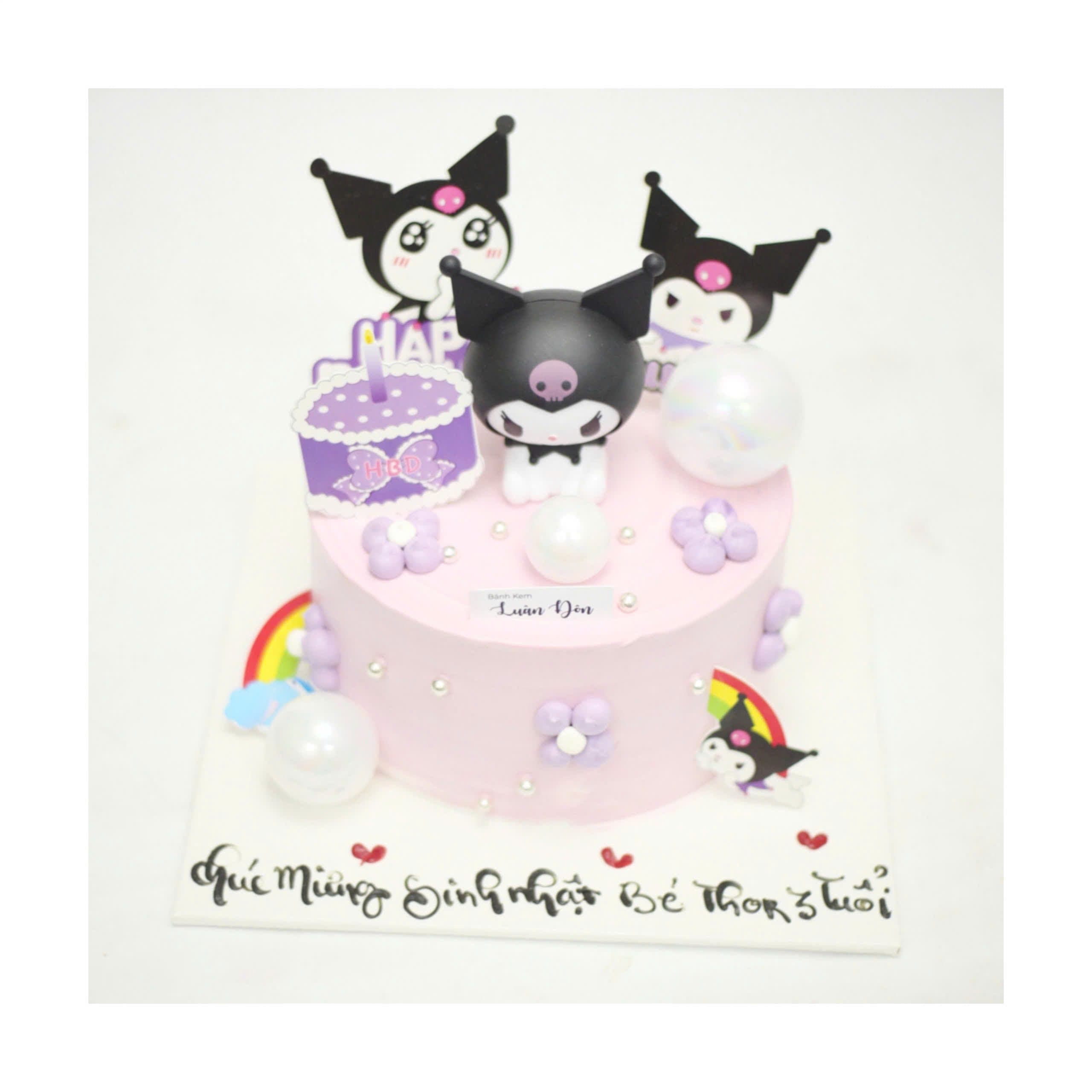 Bánh kem nhân vật Kurumi tím cá tính