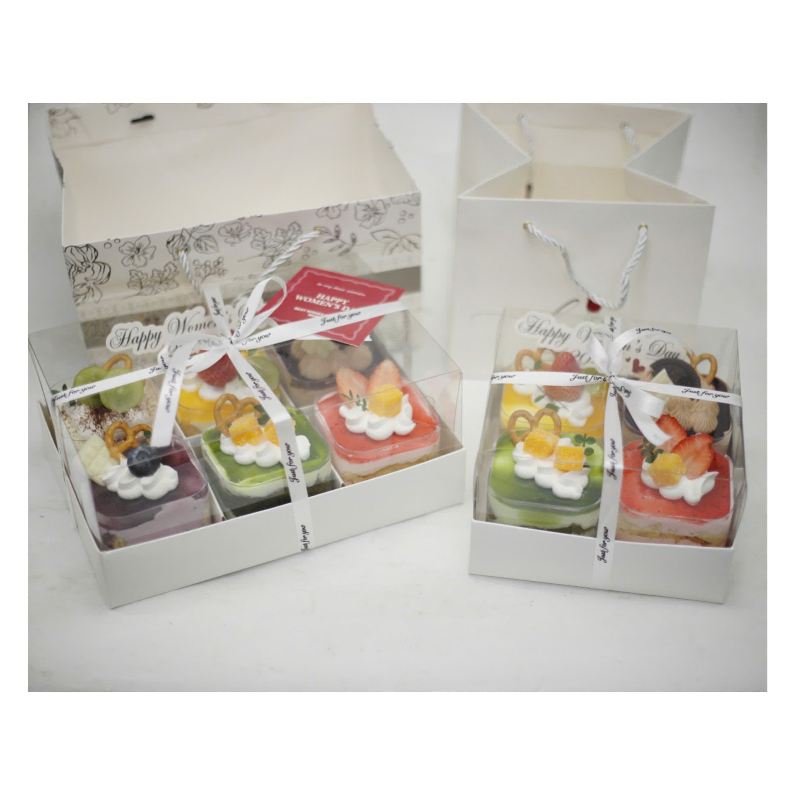 Set bánh kem mini nhiều vị mix quả