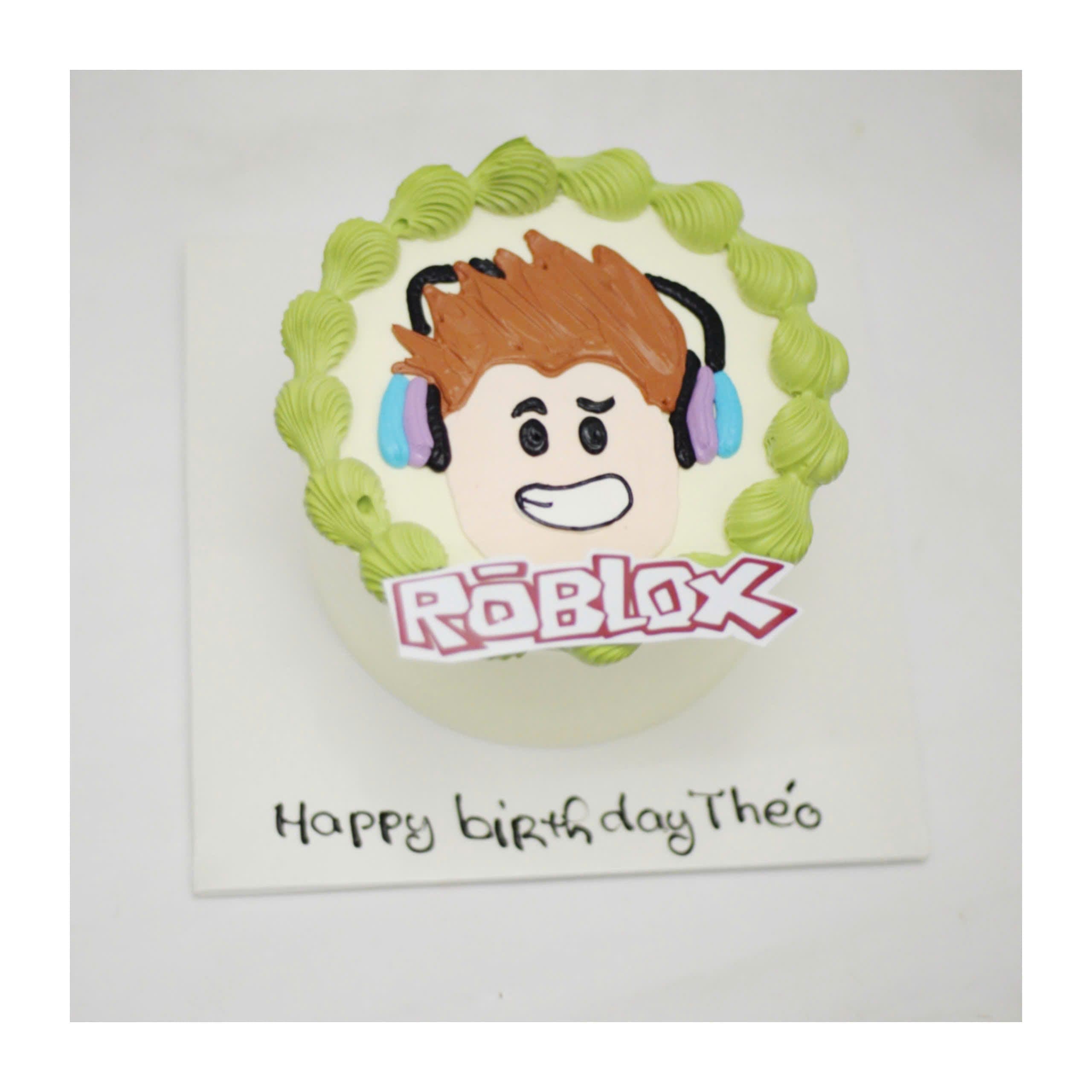 Bánh kem vẽ hình nhân vật Roblox