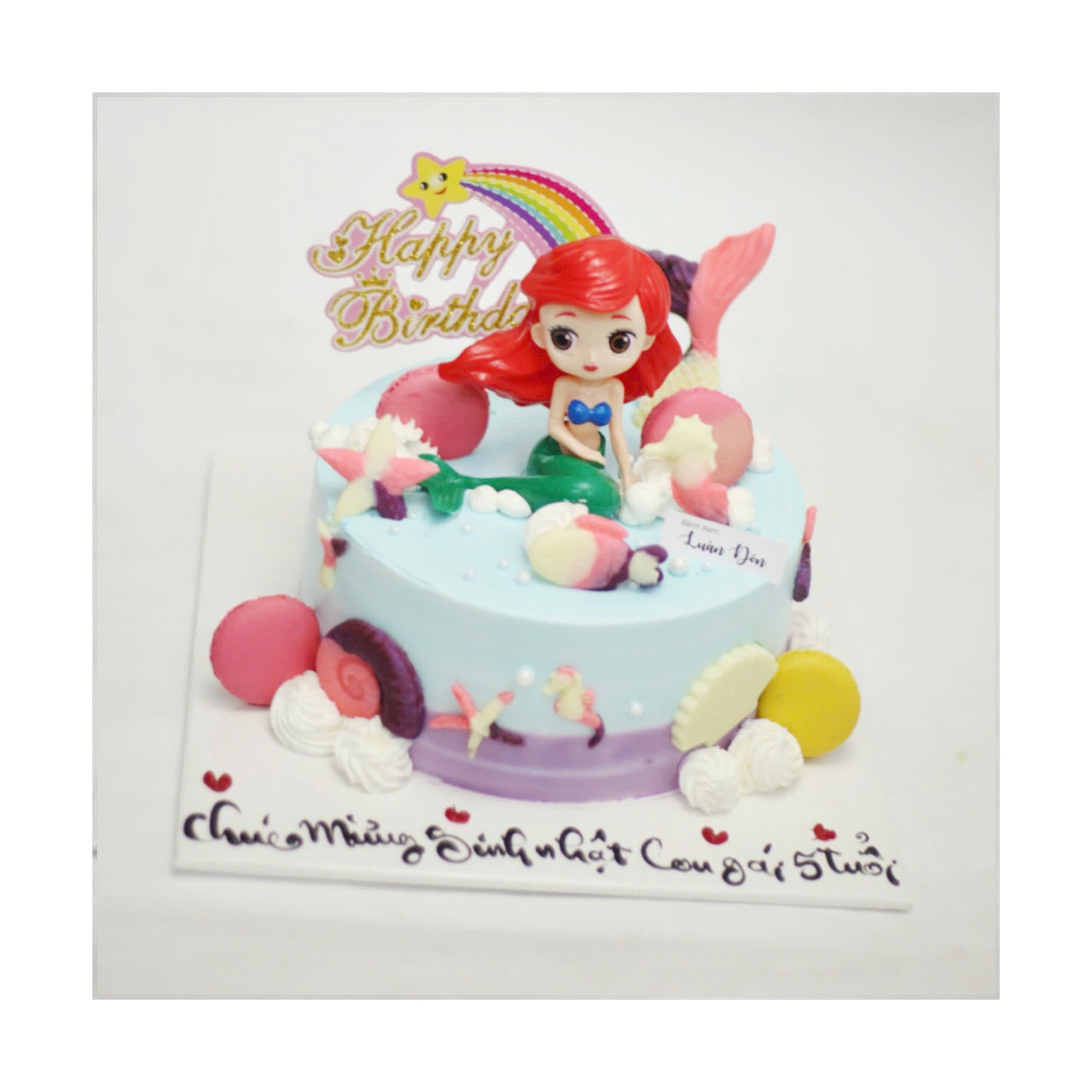 Bánh kem nàng tiên cá Ariel và đại dương