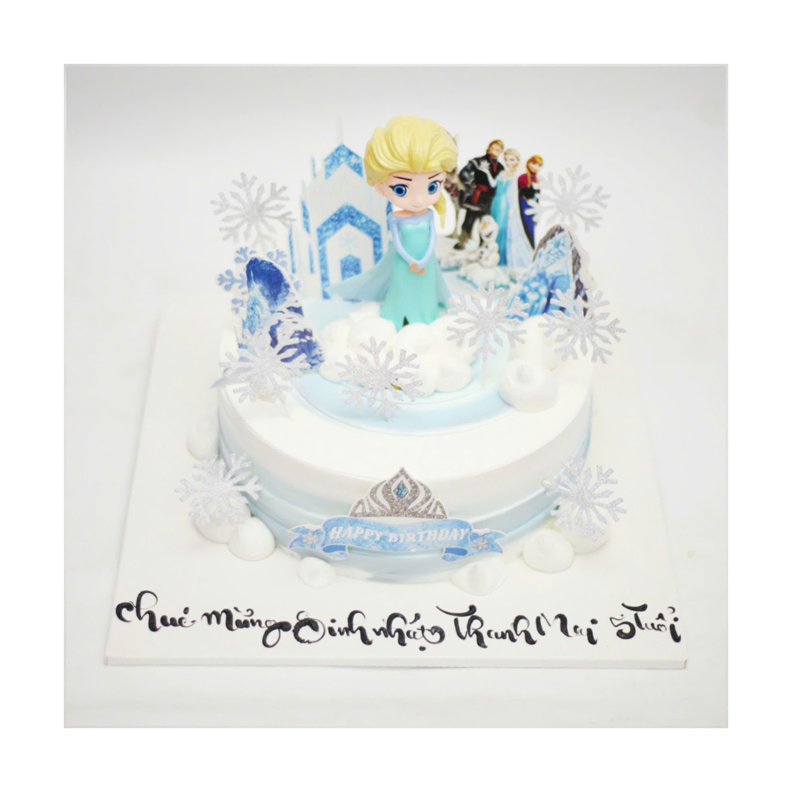 Bánh kem công chúa Elsa bông tuyết