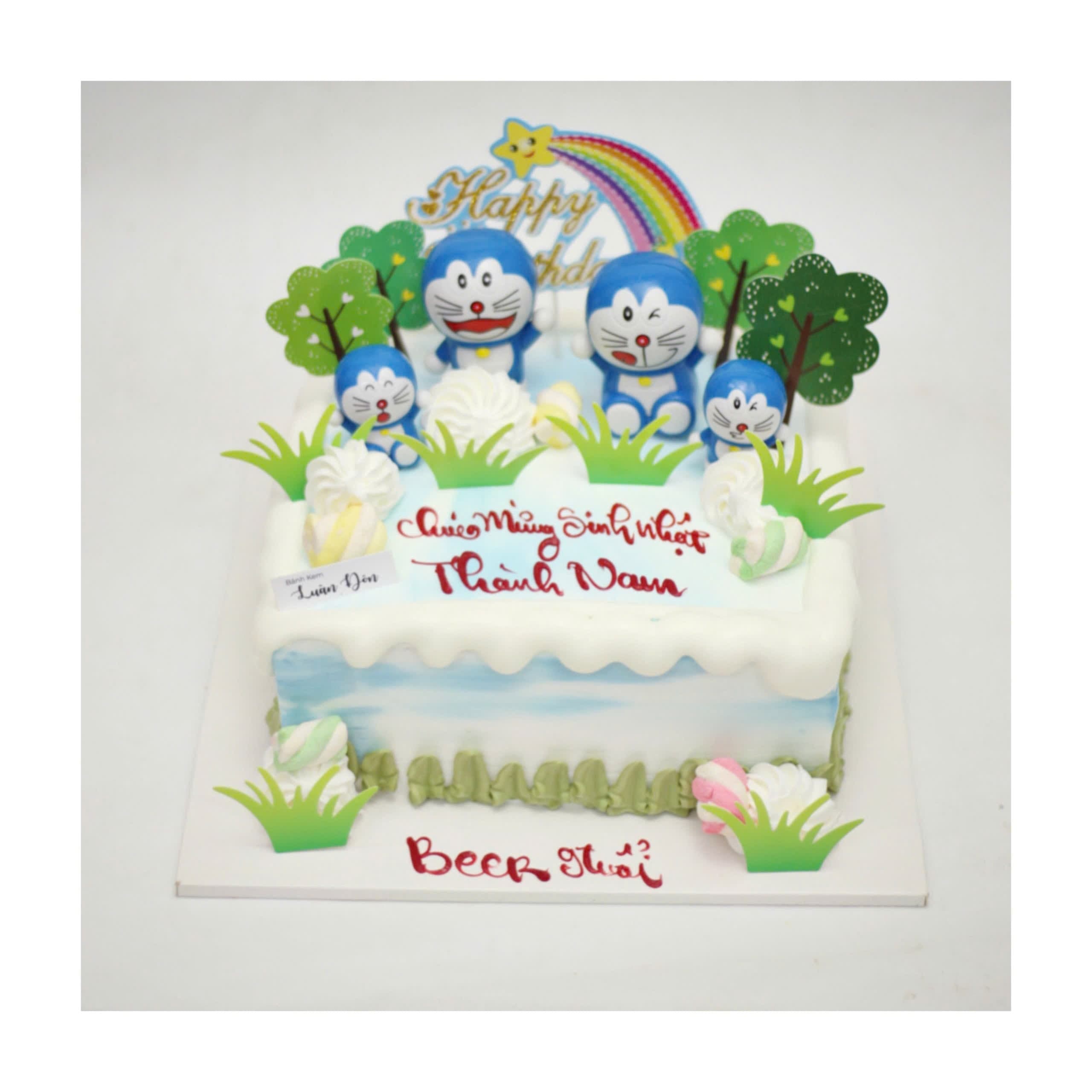 Bánh kem Doraemon và những người bạn