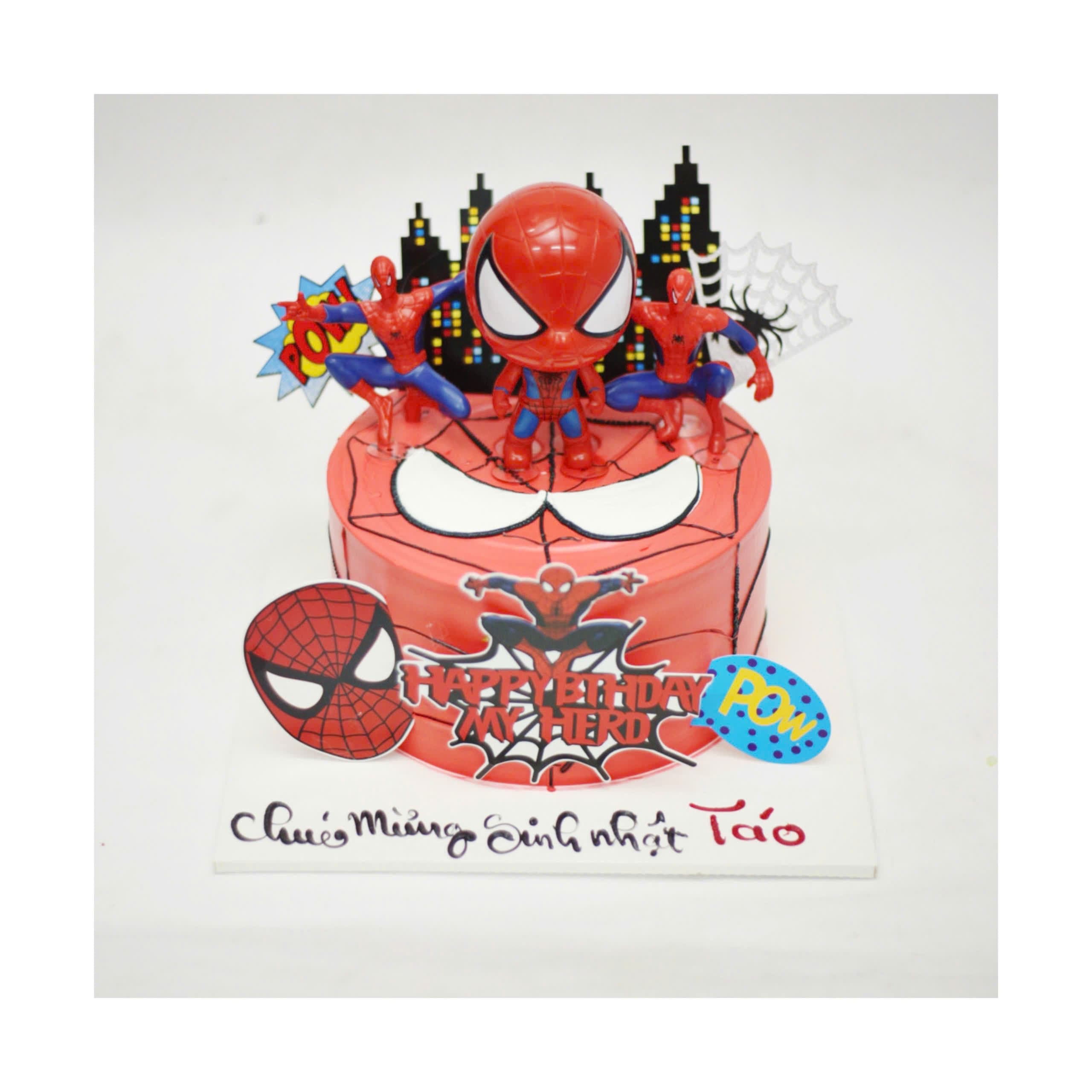 Bánh kem Người Nhện Spiderman cho bé trai