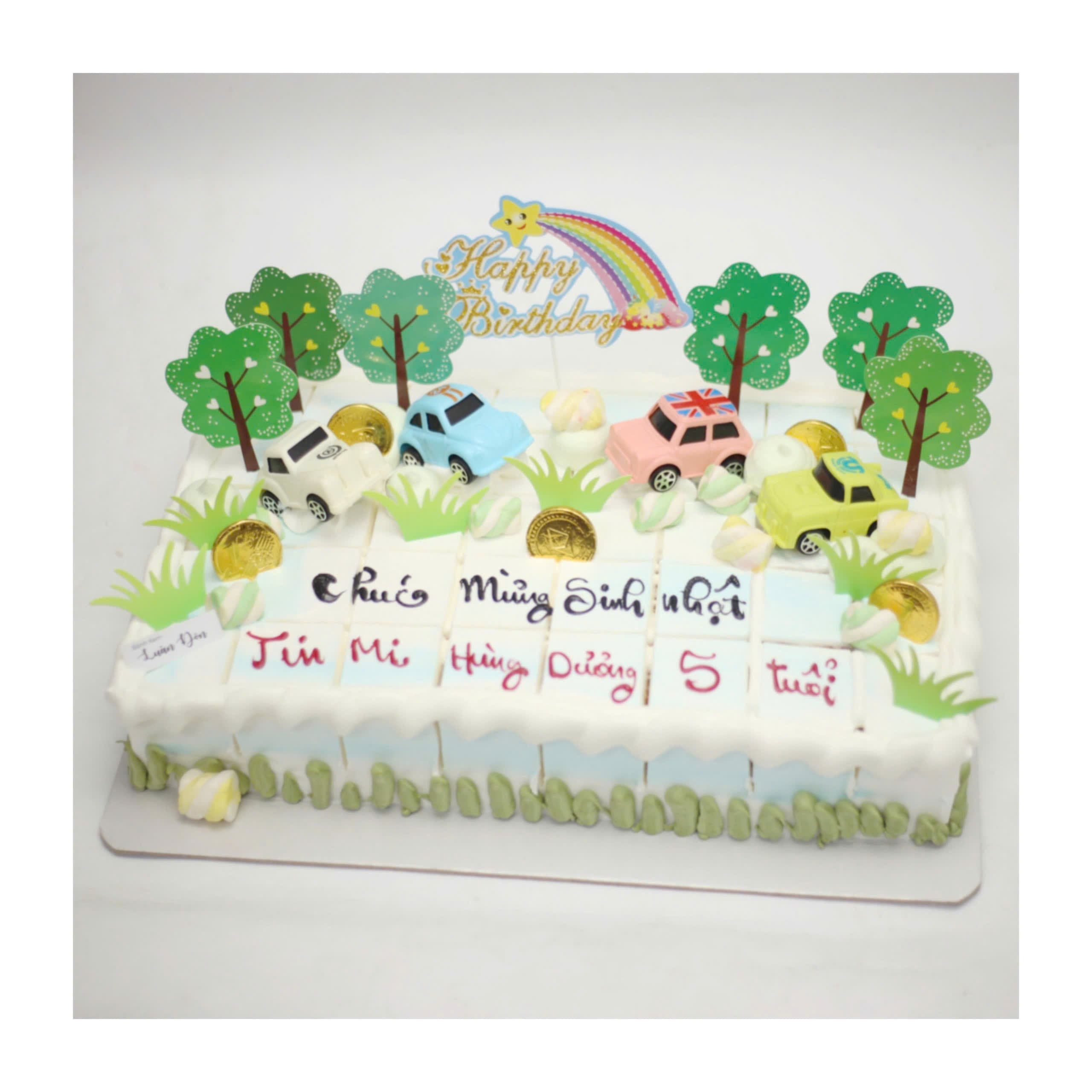 Bánh kem xe hơi mini mừng sinh nhật