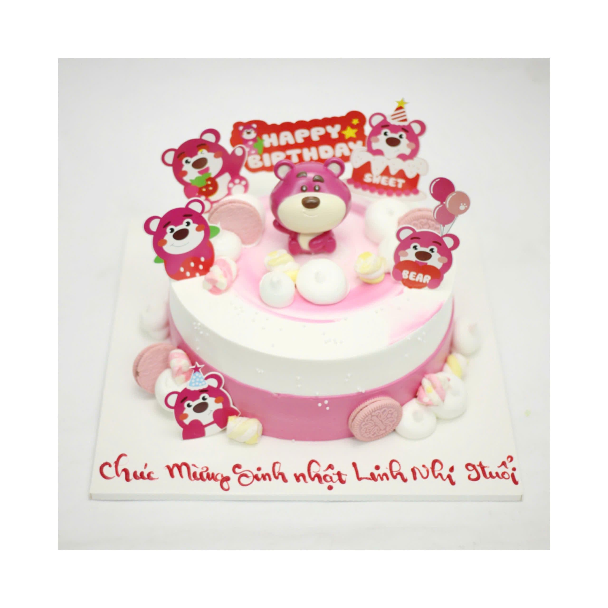 Bánh kem Gấu dâu Lotso Linh Nhi