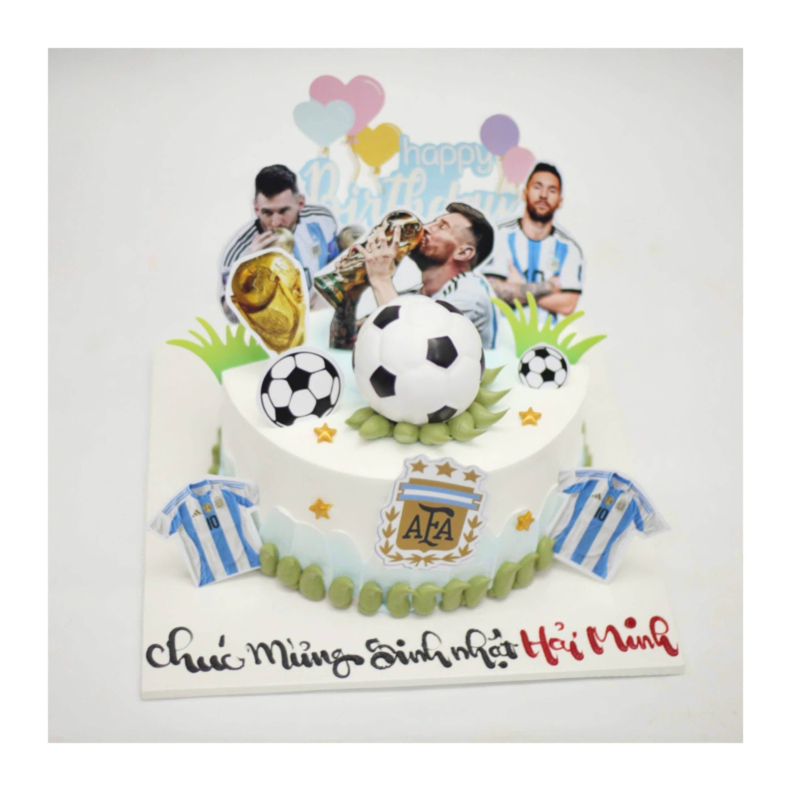 Bánh kem đội tuyển Argentina và Messi