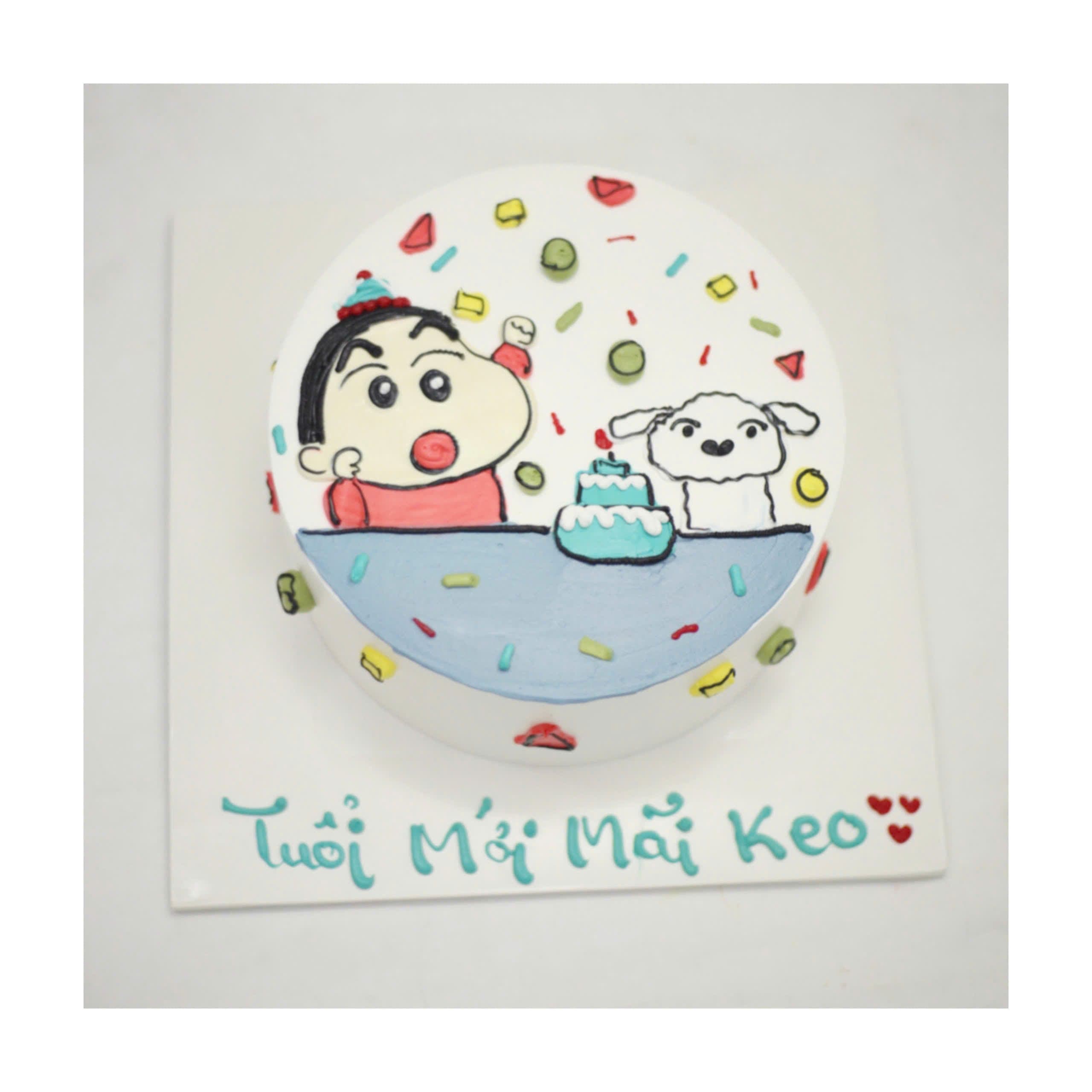 Bánh vẽ Shin cậu bé bút chì