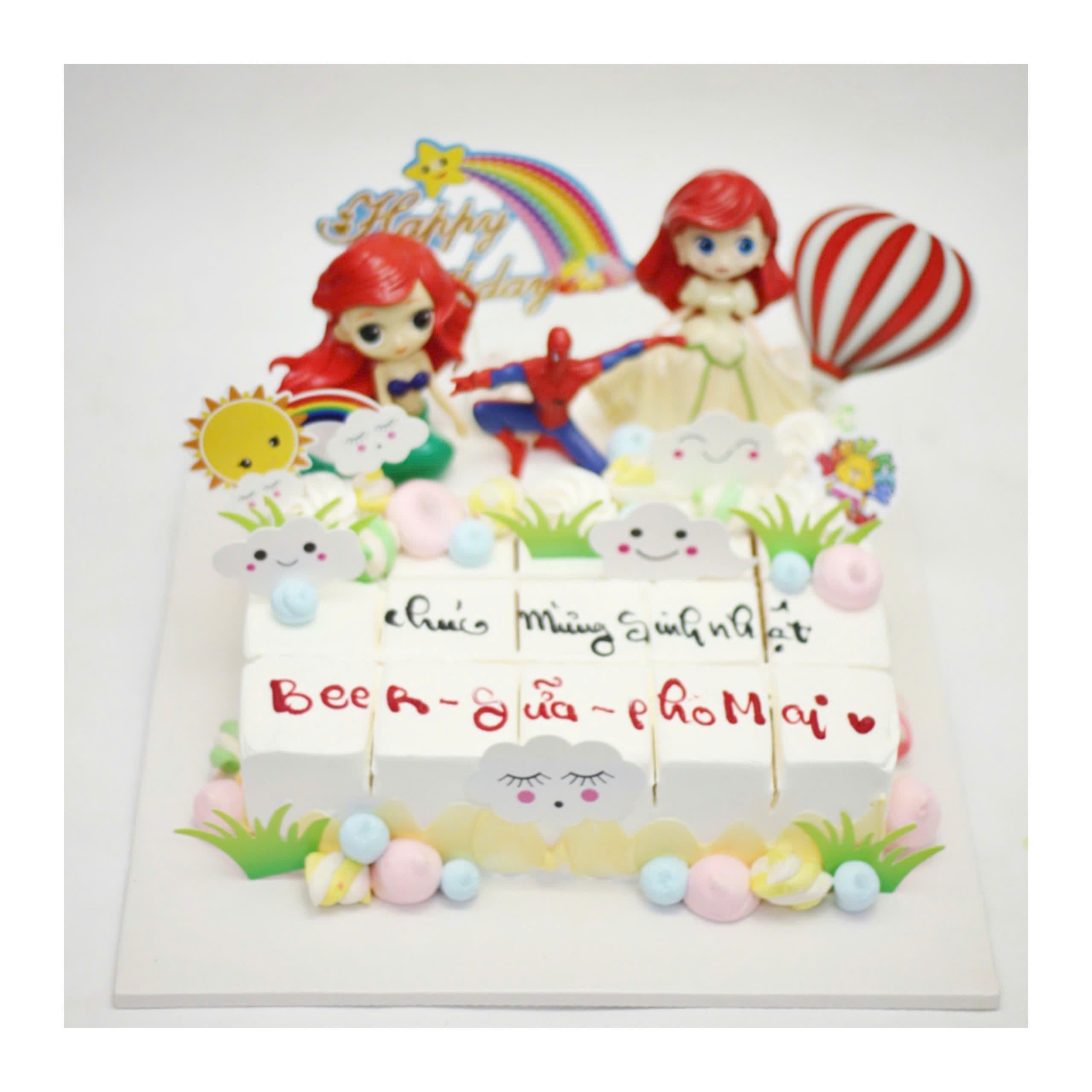 Bánh kem cắt miếng nàng tiên cá