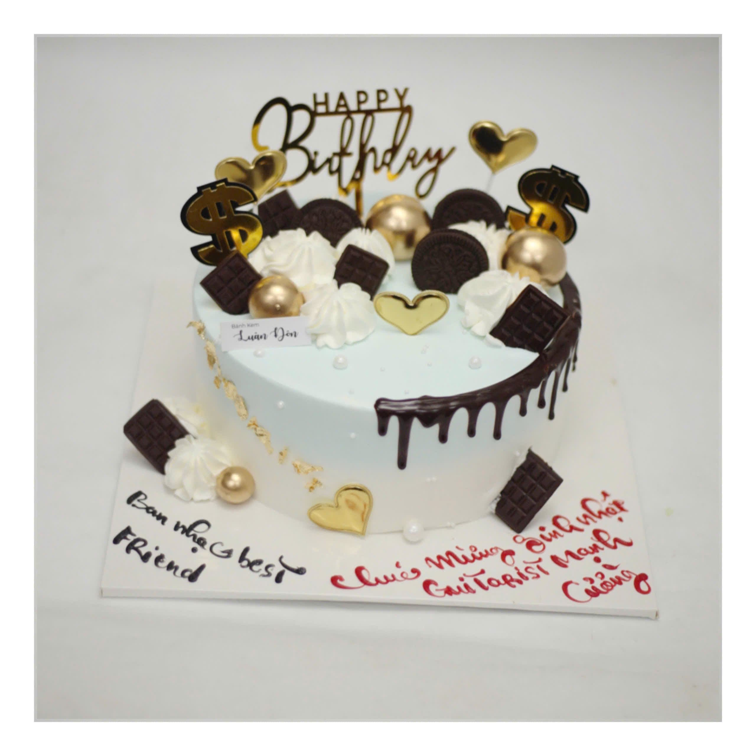 Bánh kem socola hiện đại tặng bạn thân