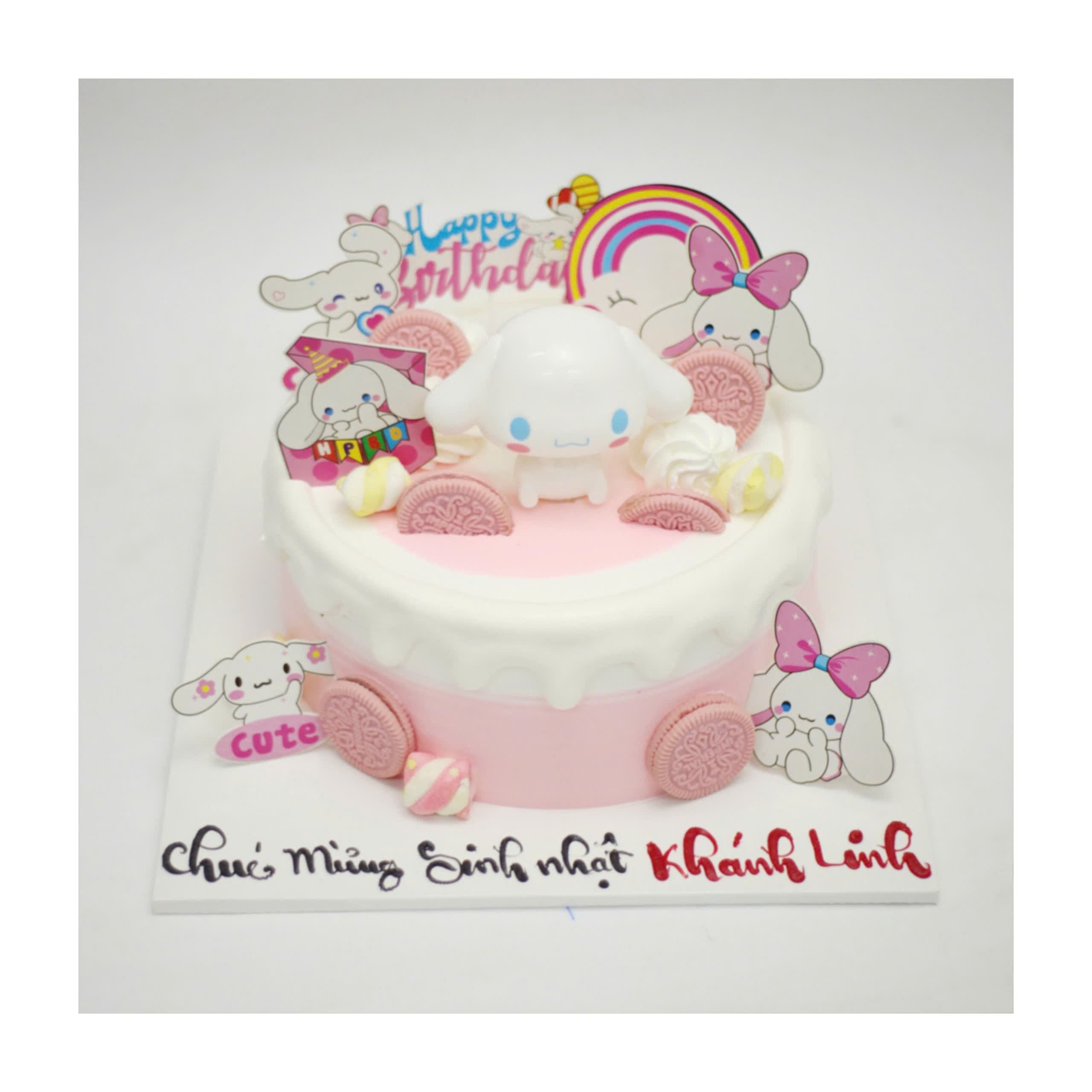 Bánh kem Cinnamoroll hồng cho bé Khánh Linh